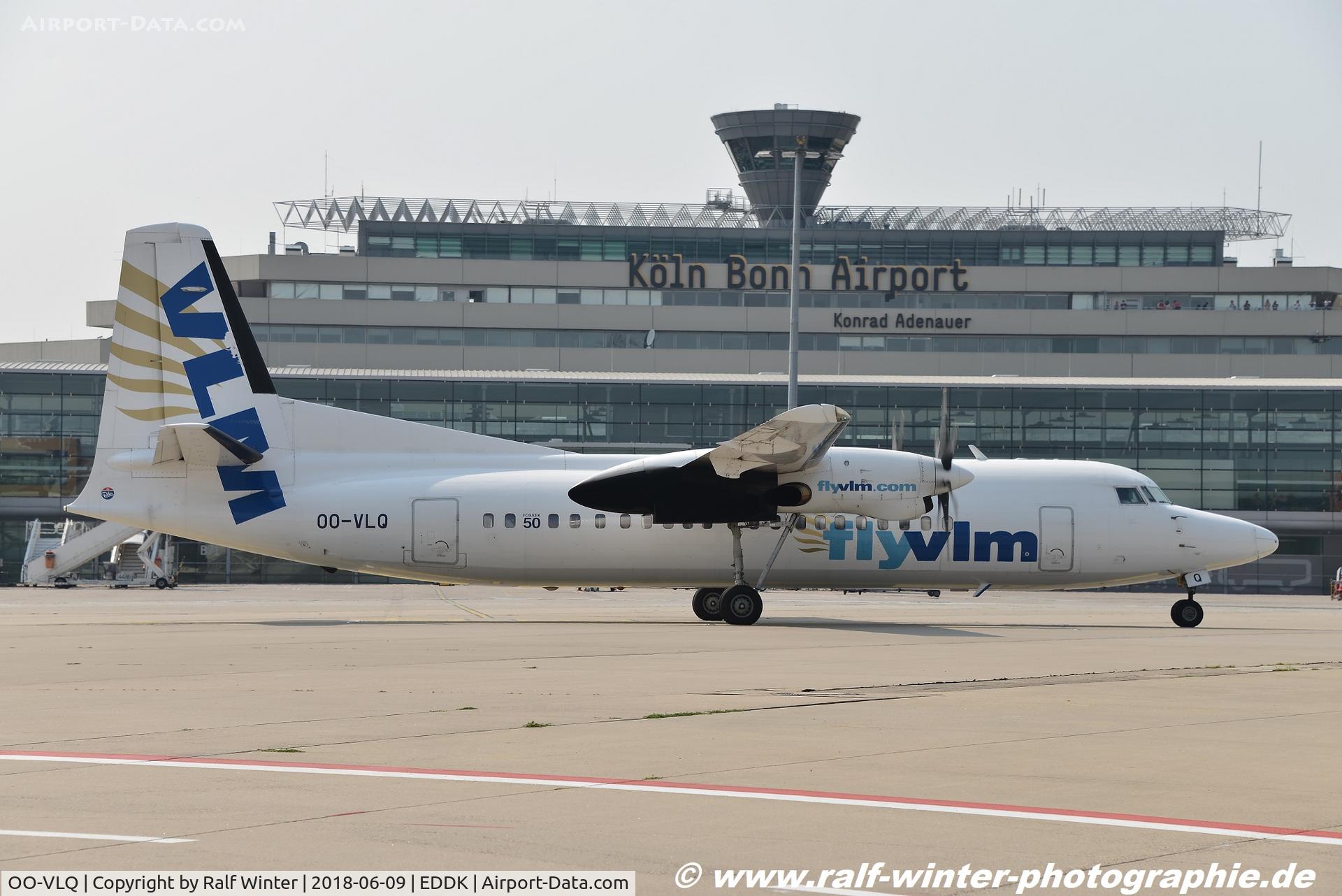 OO-VLQ, 1989 Fokker 50 C/N 20159, Fokker 50 F27 Mark 050 - VG VLM VLM Airlines - 20159 - OO-VLQ - 09.06.2018 - CGN