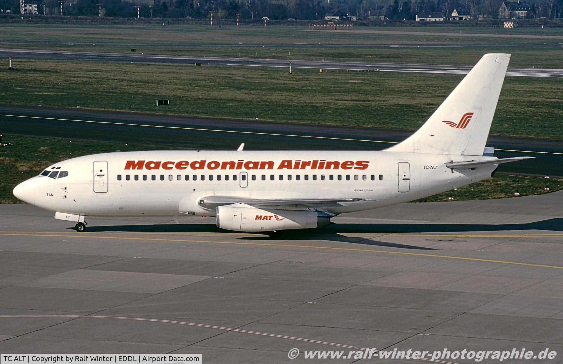TC-ALT, 1970 Boeing 737-248 C/N 20221, Boeing 737-248 - IN MAK Macedonian Airlines - 20221 - TC-ALT - 04.1997 - DUS