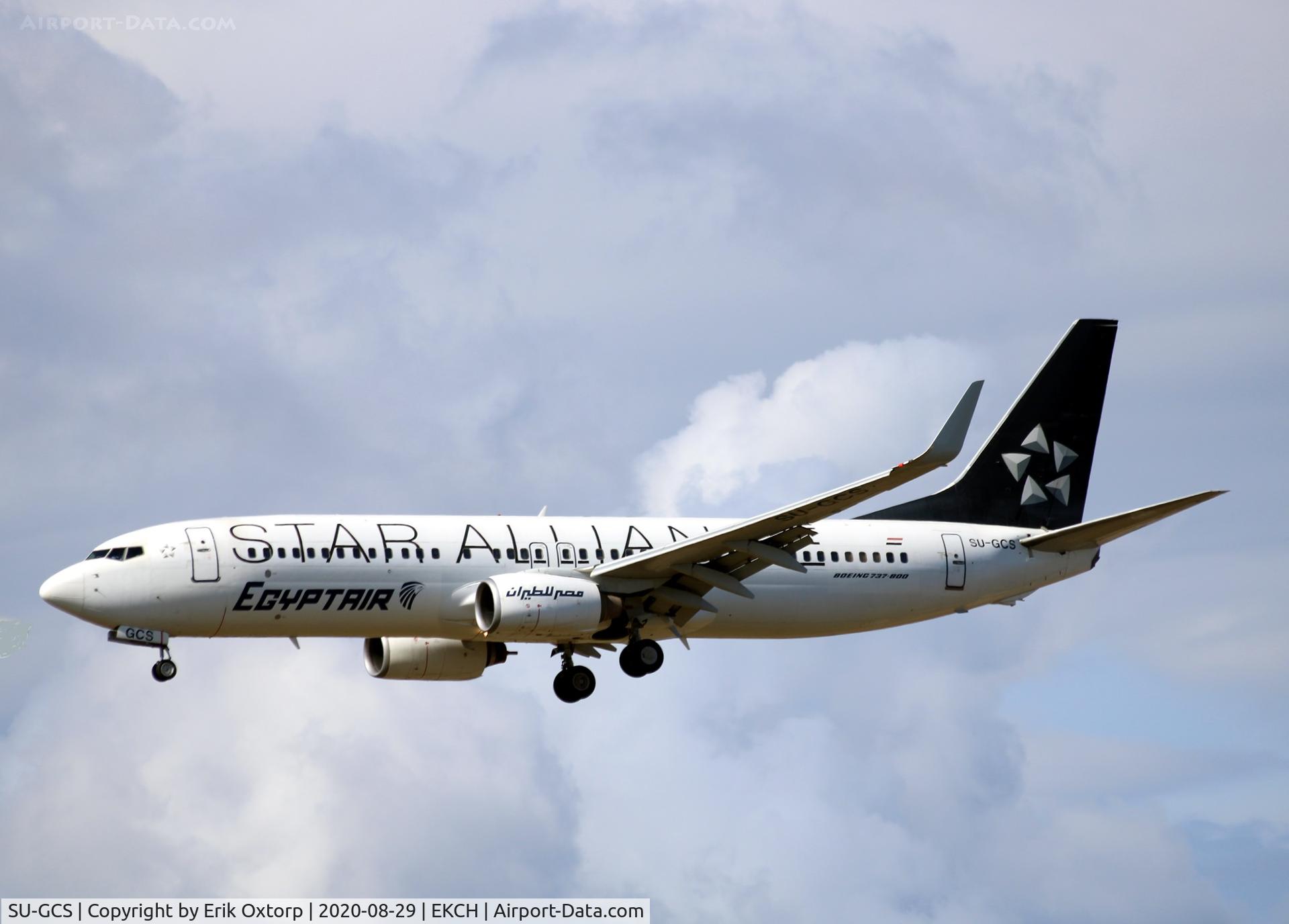 SU-GCS, 2008 Boeing 737-866 C/N 35563, SU-GCS landing rw 22L