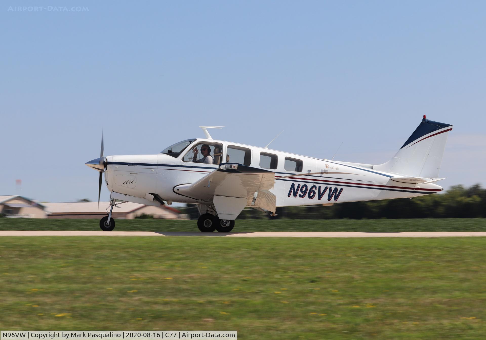 N96VW, Beech A36 Bonanza 36 C/N E-1189, Beech A36