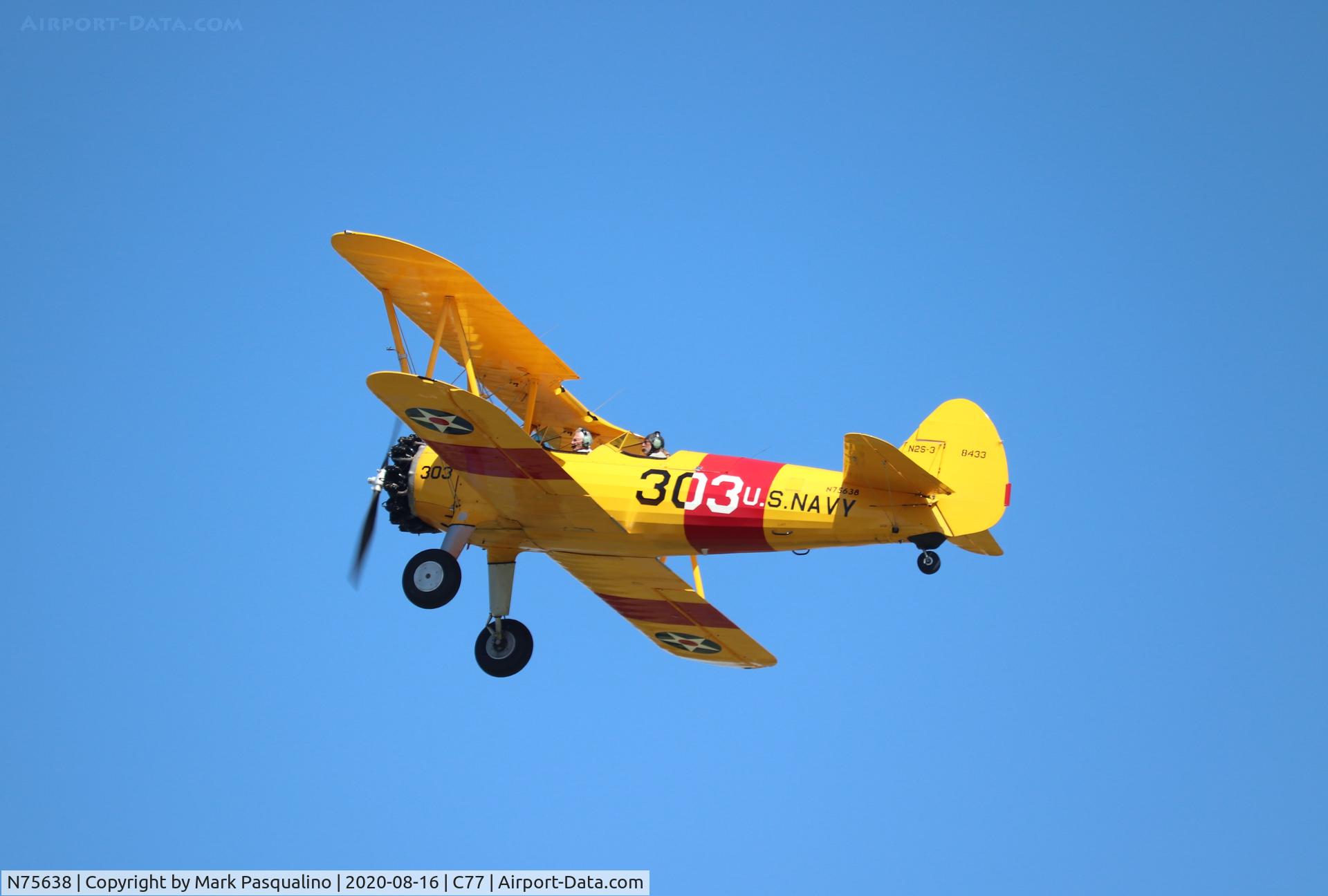 N75638, 1943 Boeing E75 C/N 75-8433, Stearman