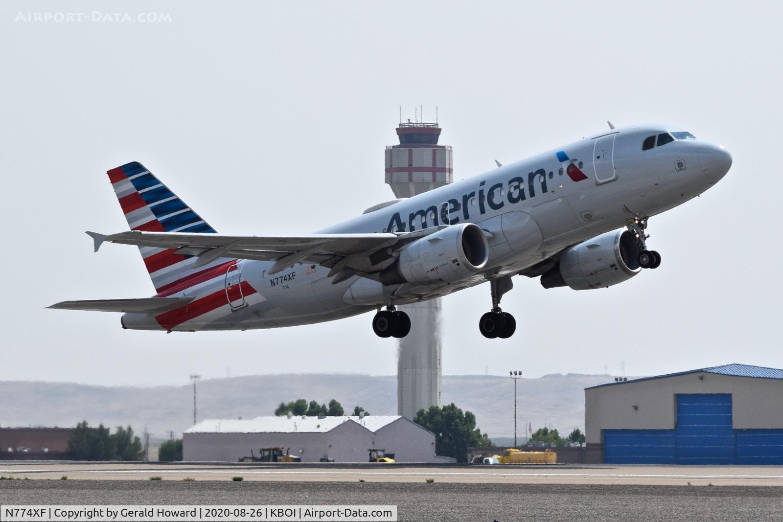 N774XF, 2003 Airbus A319-112 C/N 2019, Take off from 28R.