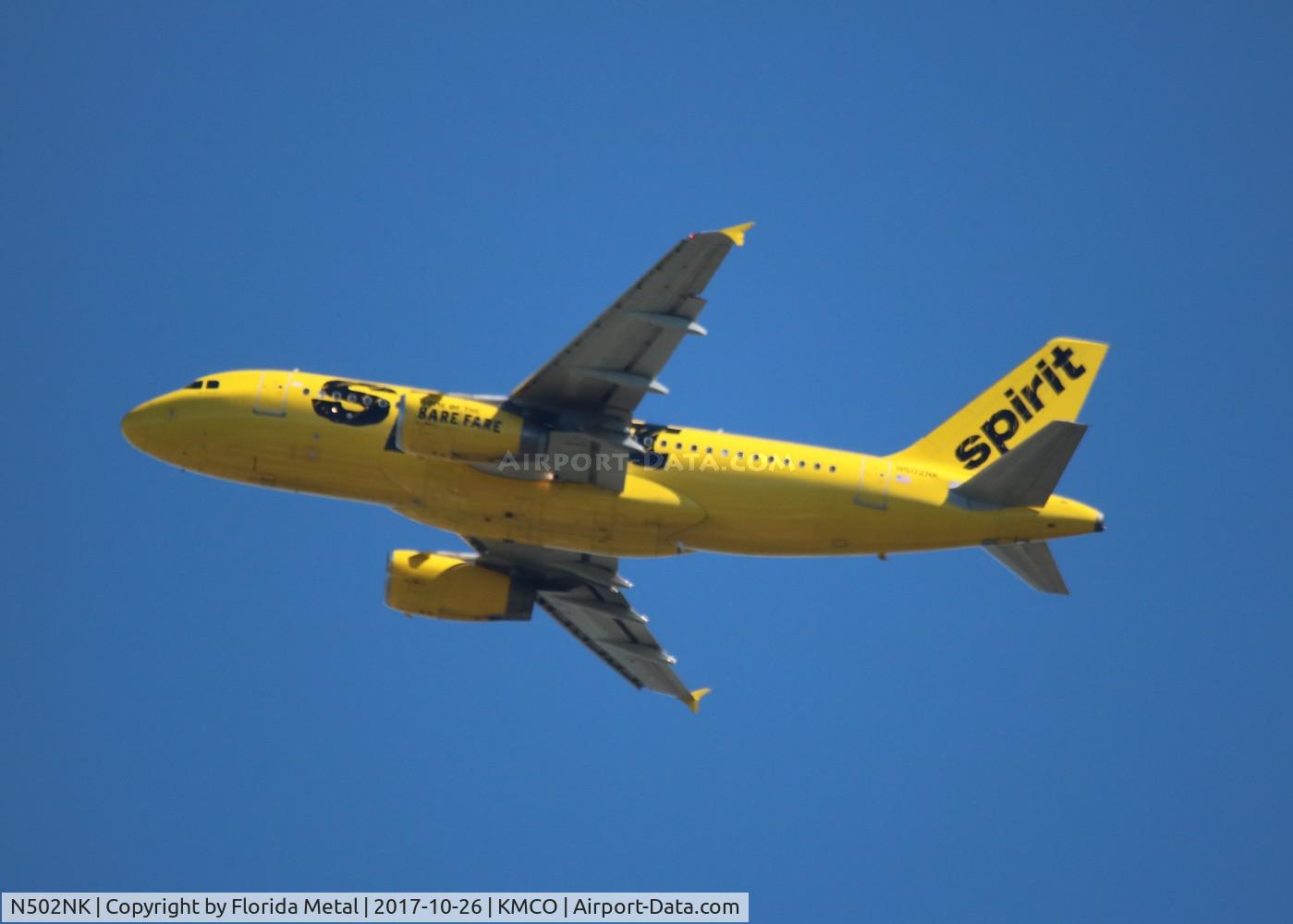 N502NK, 2005 Airbus A319-132 C/N 2433, MCO 2017