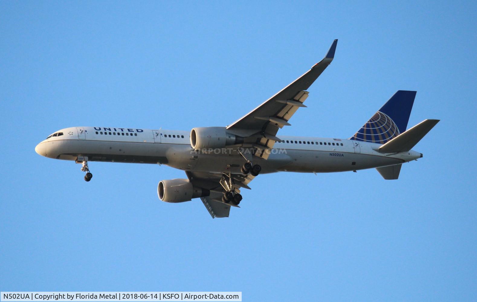 N502UA, 1989 Boeing 757-222 C/N 24623, SFO 2018