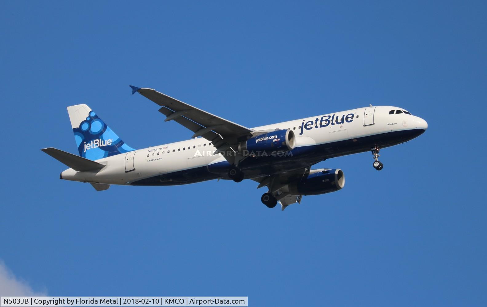 N503JB, 1999 Airbus A320-232 C/N 1123, MCO 2018