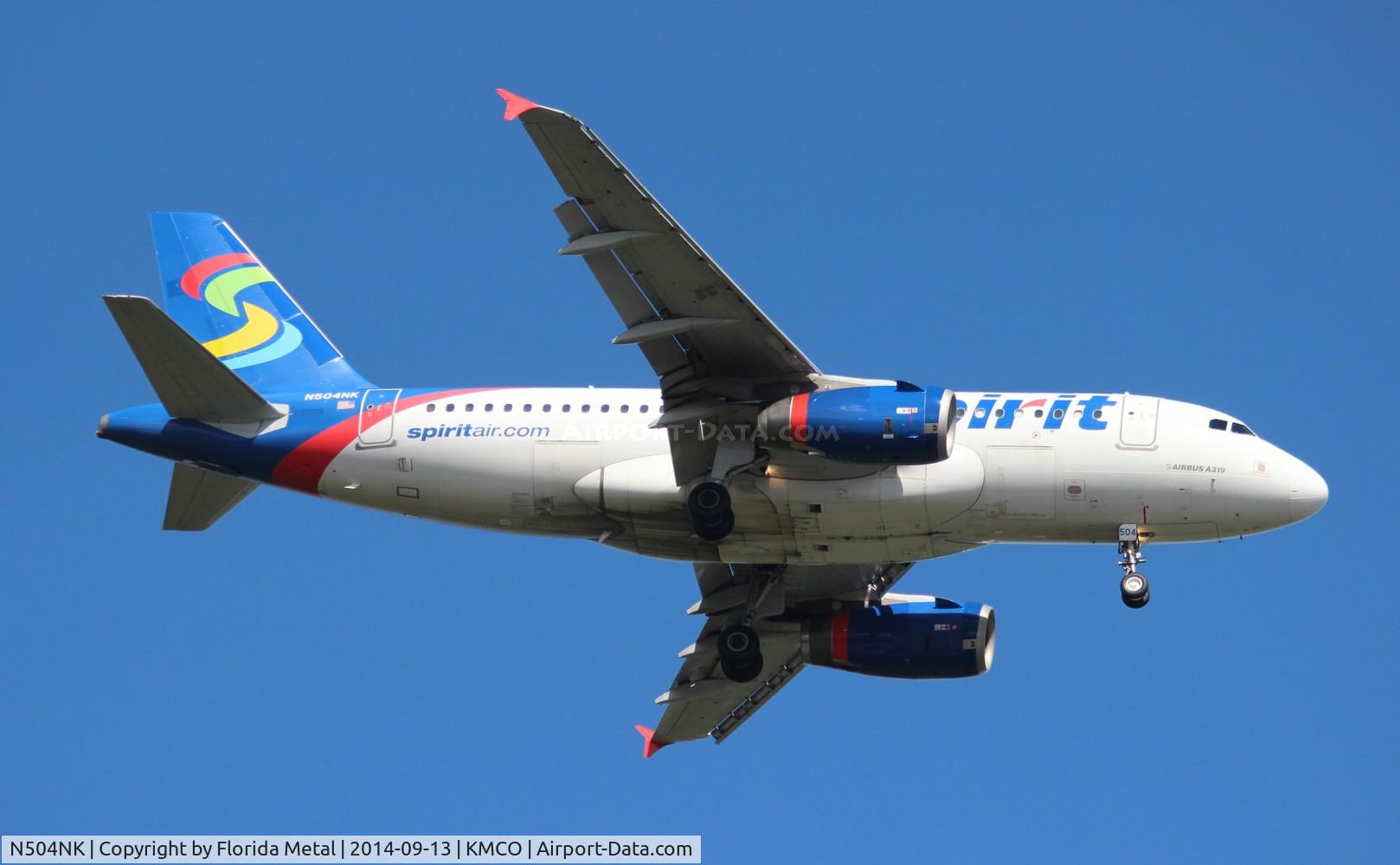 N504NK, 2005 Airbus A319-132 C/N 2473, MCO 2014