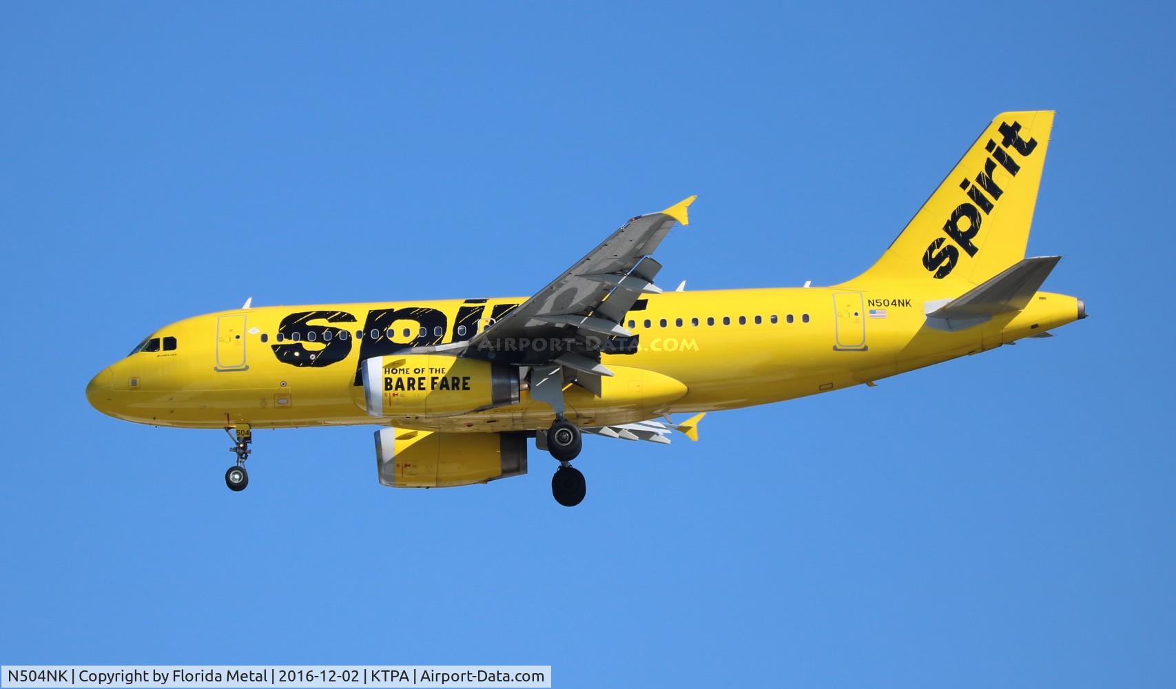 N504NK, 2005 Airbus A319-132 C/N 2473, TPA 2016