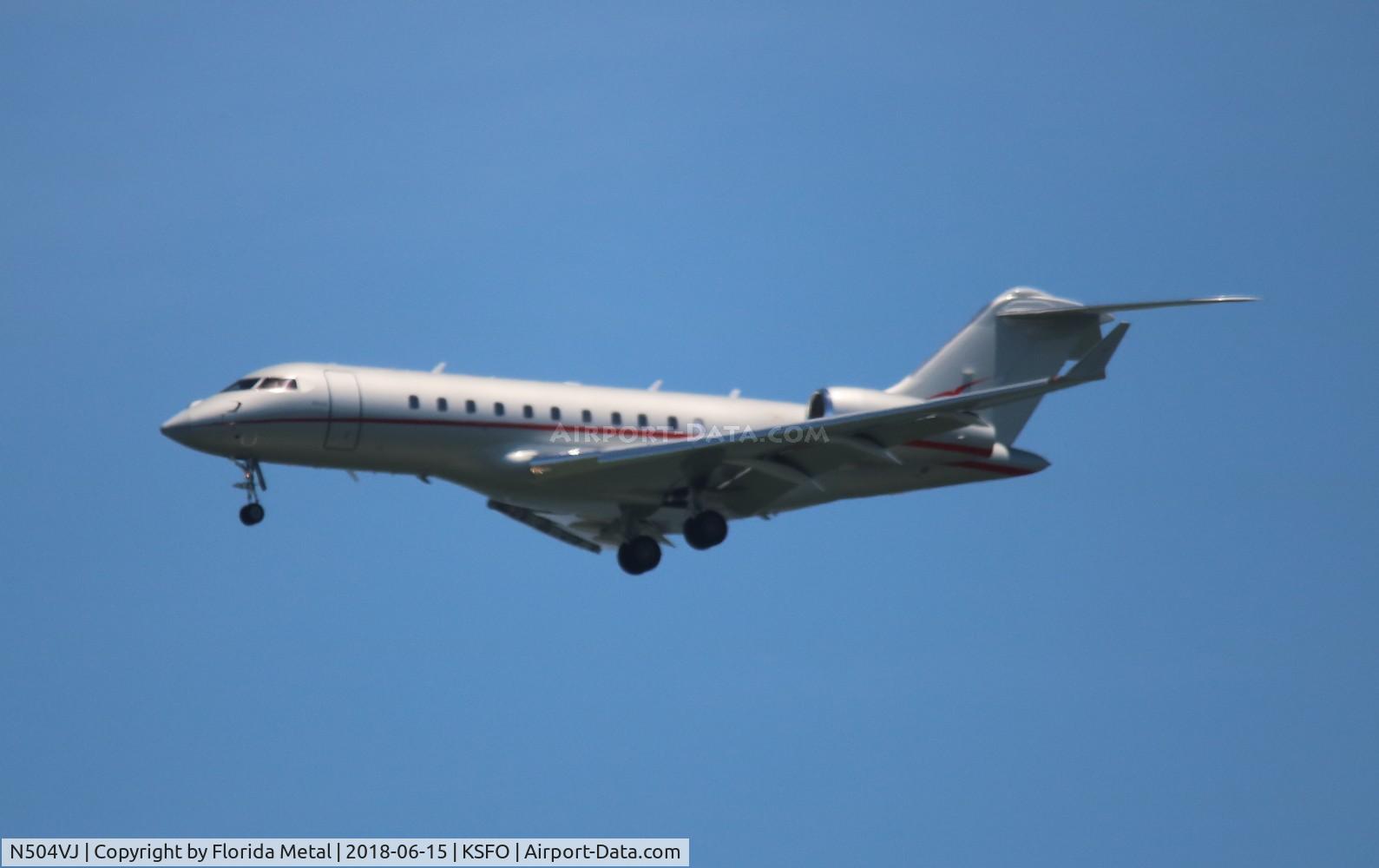 N504VJ, 2013 Bombardier BD-700-1A11 Global 5000 C/N 9566, SFO 2018