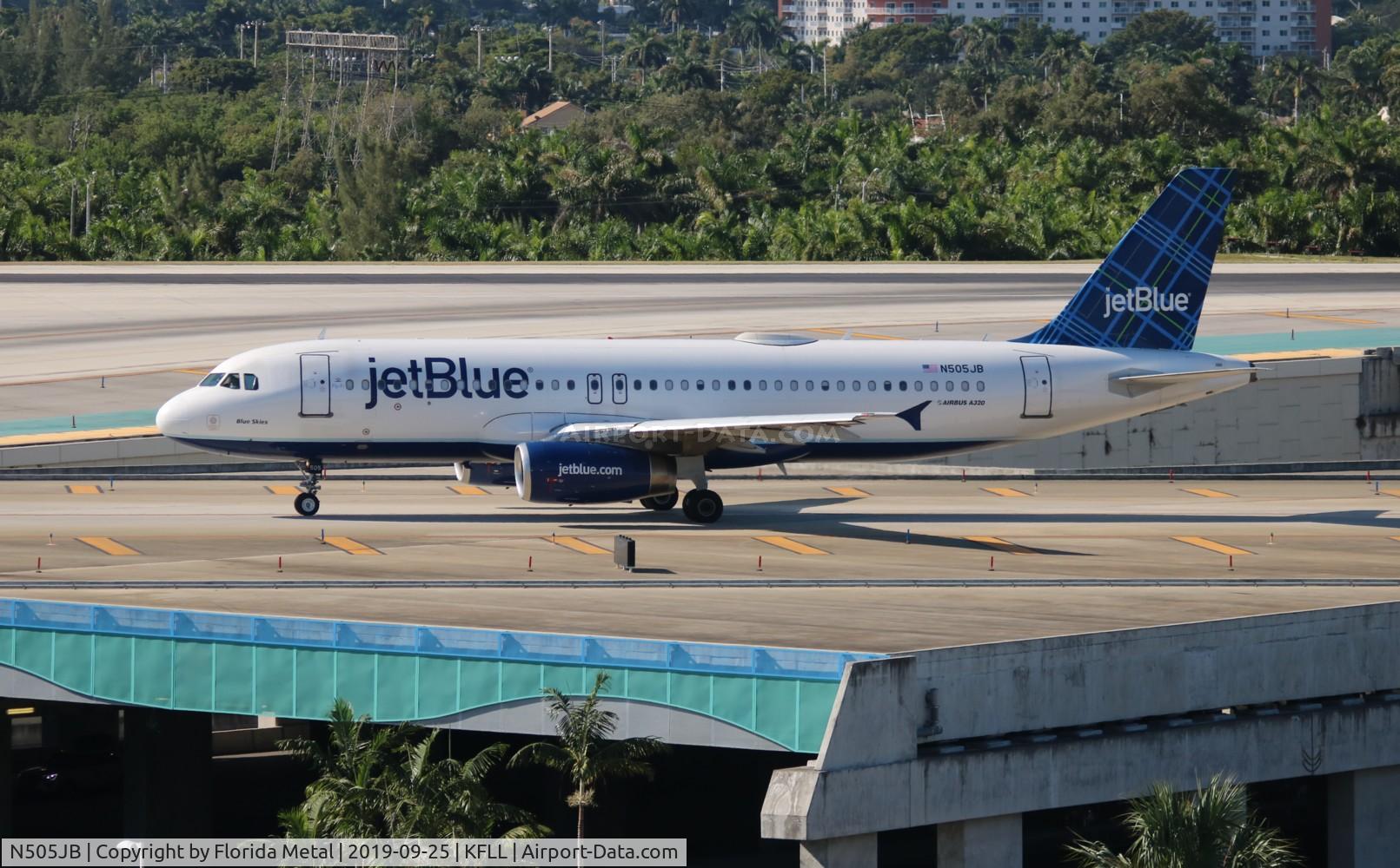 N505JB, 2000 Airbus A320-232 C/N 1173, FLL 2019