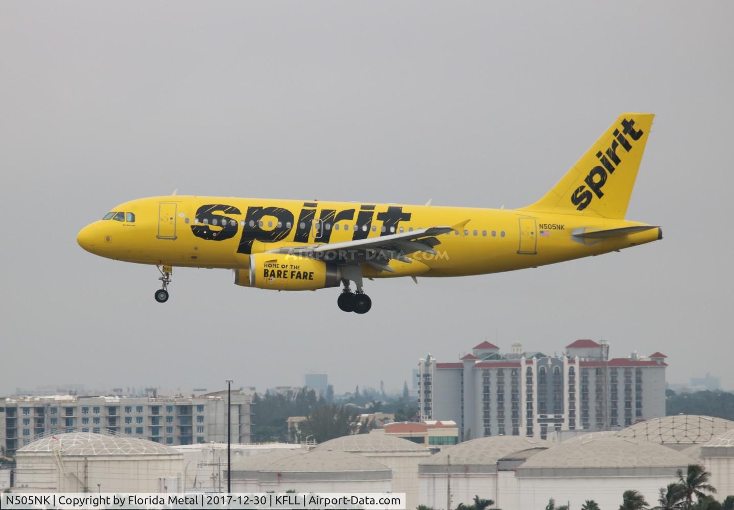 N505NK, 2005 Airbus A319-132 C/N 2485, fLL 2017