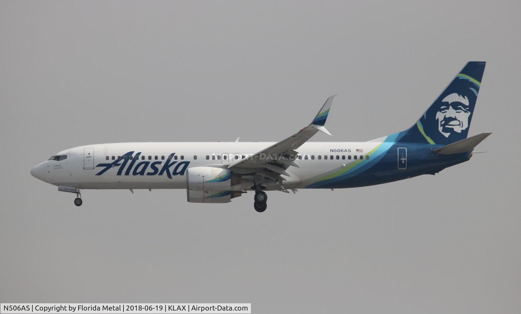 N506AS, 2008 Boeing 737-890 C/N 35690, LAX 2018