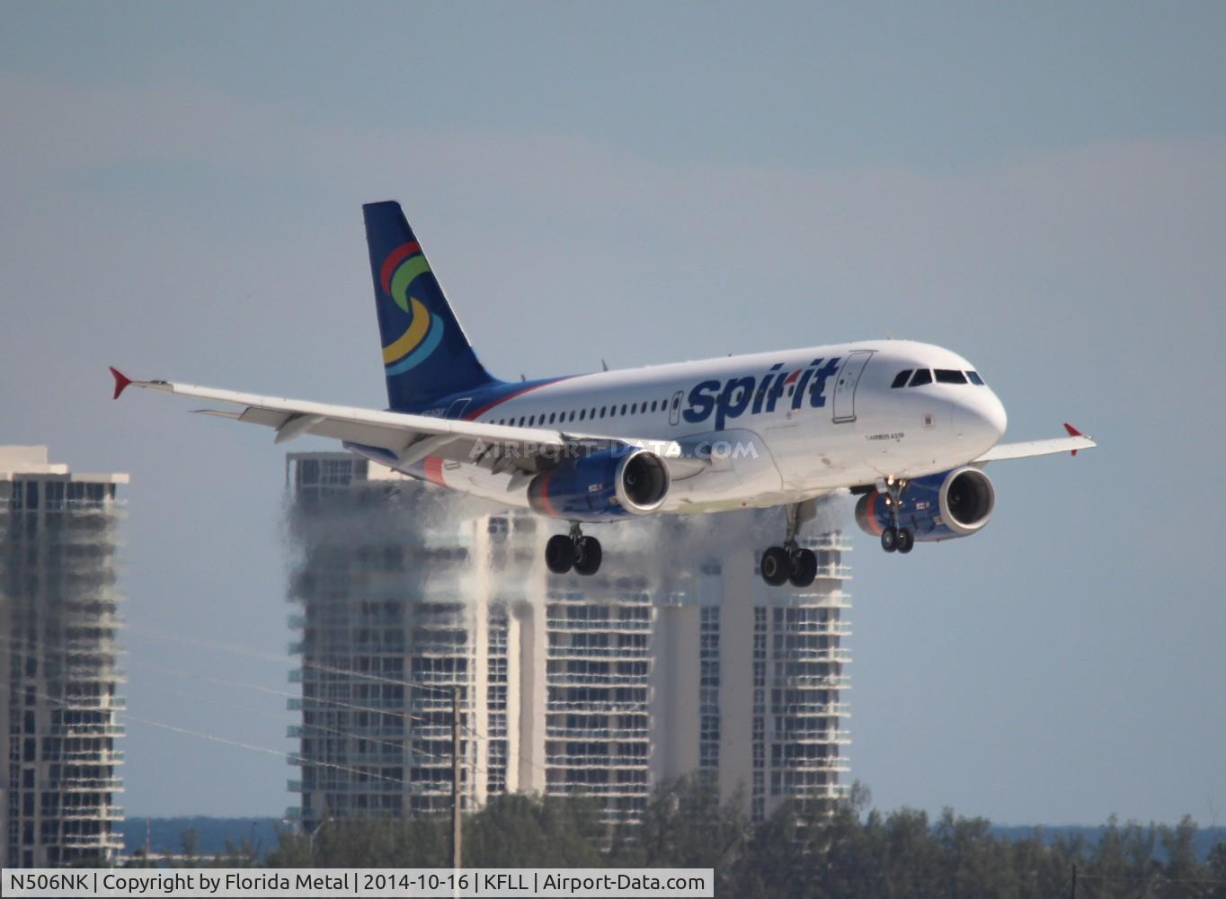 N506NK, 2005 Airbus A319-132 C/N 2490, FLL 2014