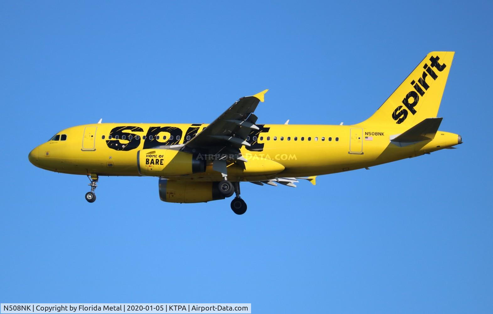 N508NK, 2005 Airbus A319-132 C/N 2567, TPA 2020