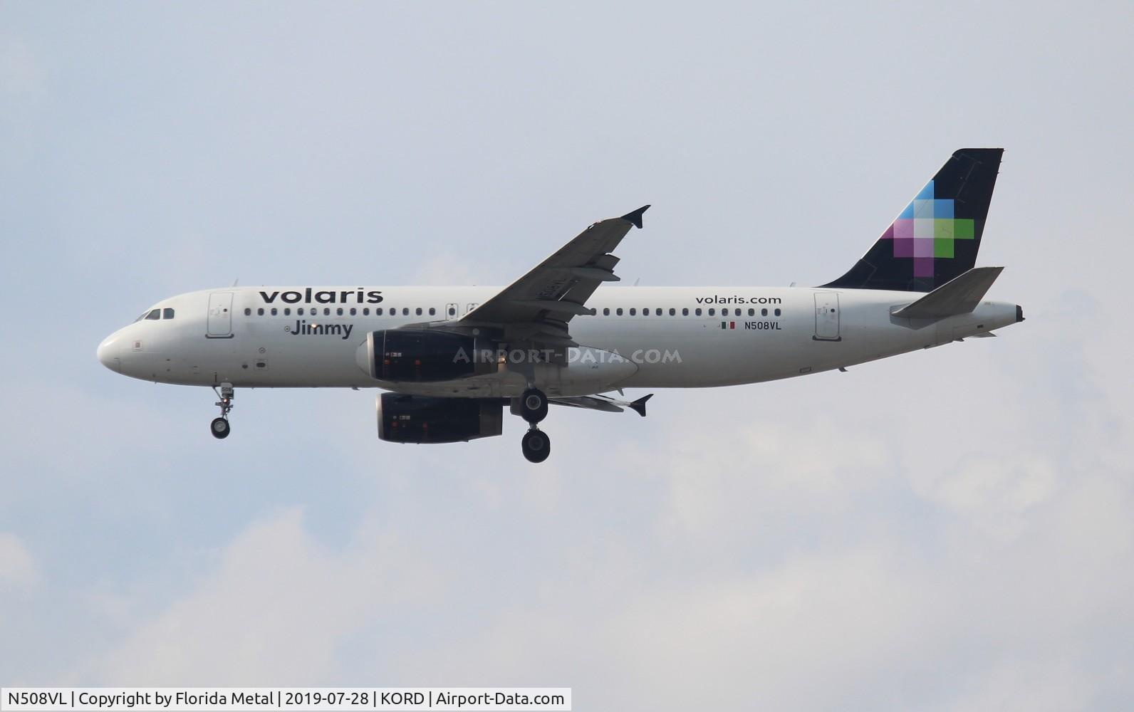 N508VL, 2011 Airbus A320-232 C/N 4950, ORD 2019