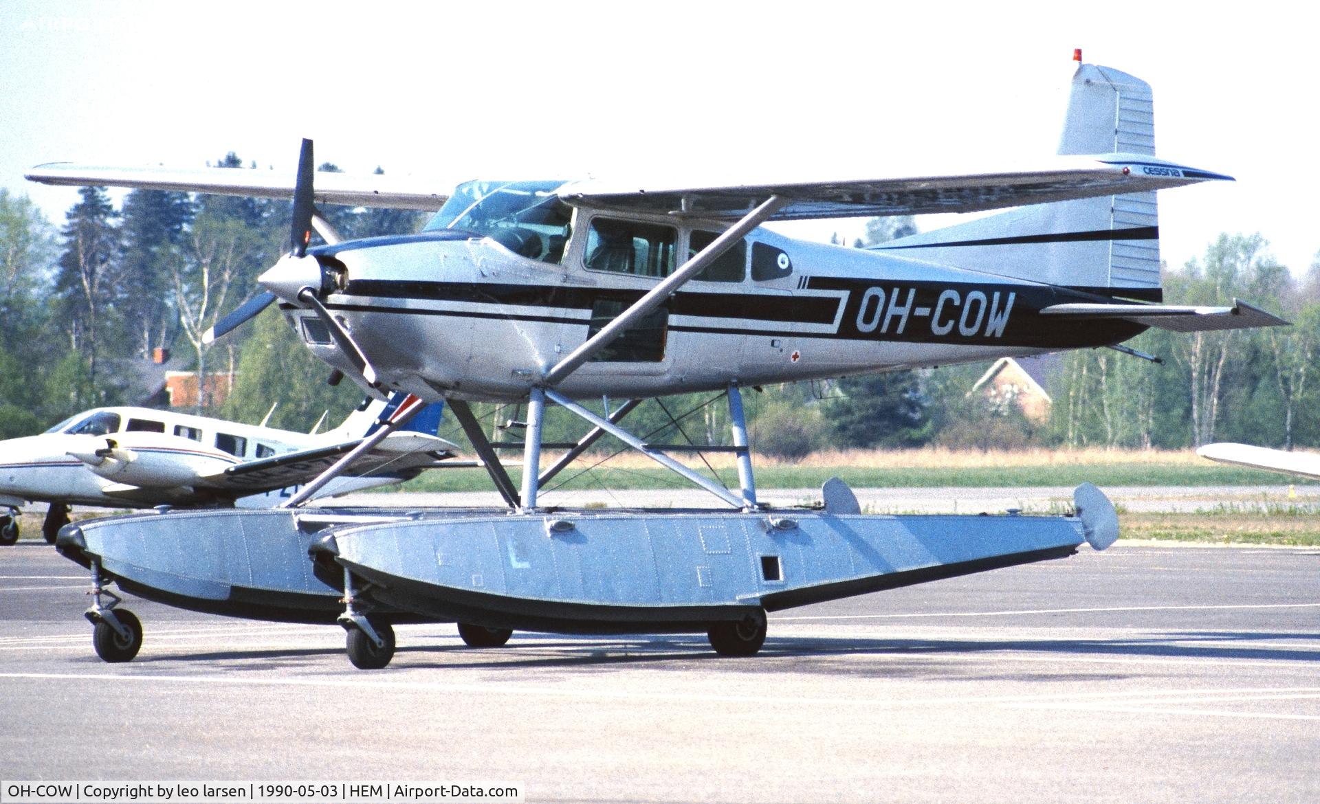 OH-COW, 1977 Cessna A185F Skywagon 185 C/N 185-03320, Malmi 3.5.1990
