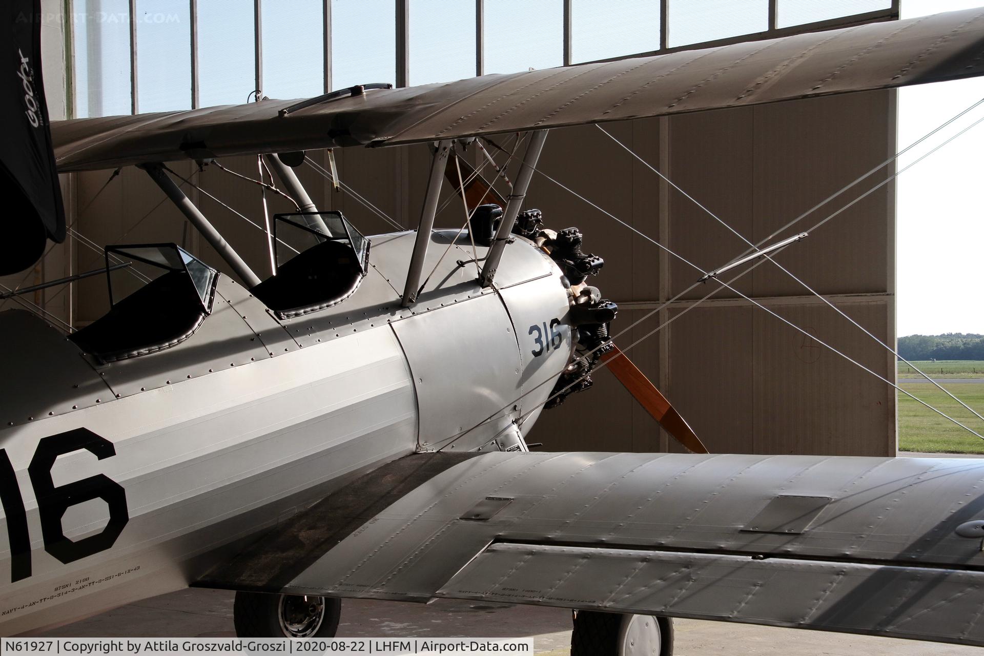 N61927, 1945 Boeing A75 C/N 75-148, LHFM - Fertöszentmiklós, MEIDL Airport, Hungary