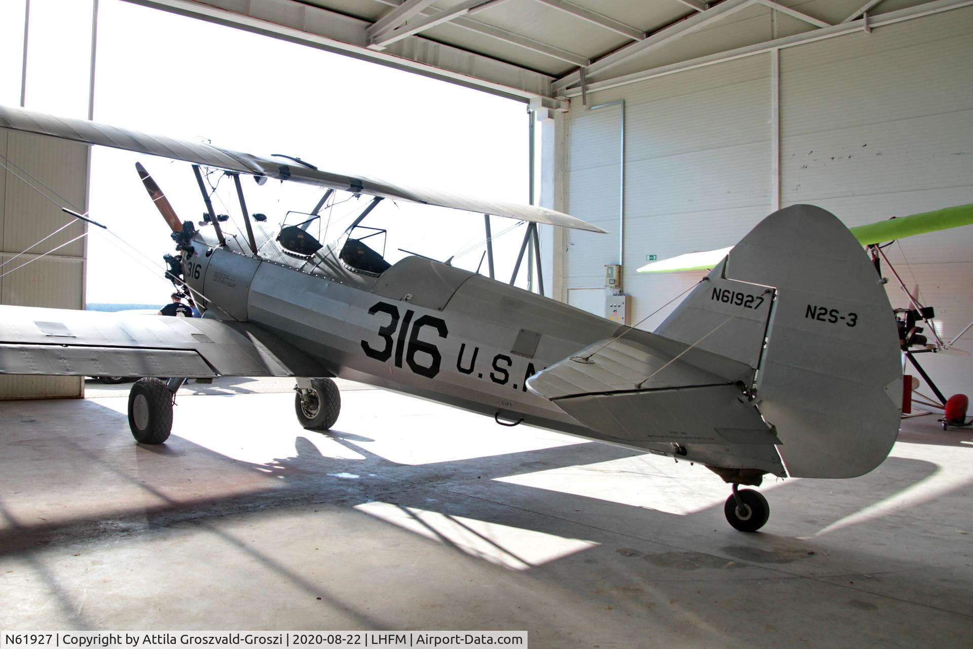 N61927, 1945 Boeing A75 C/N 75-148, LHFM - Fertöszentmiklós, MEIDL Airport, Hungary