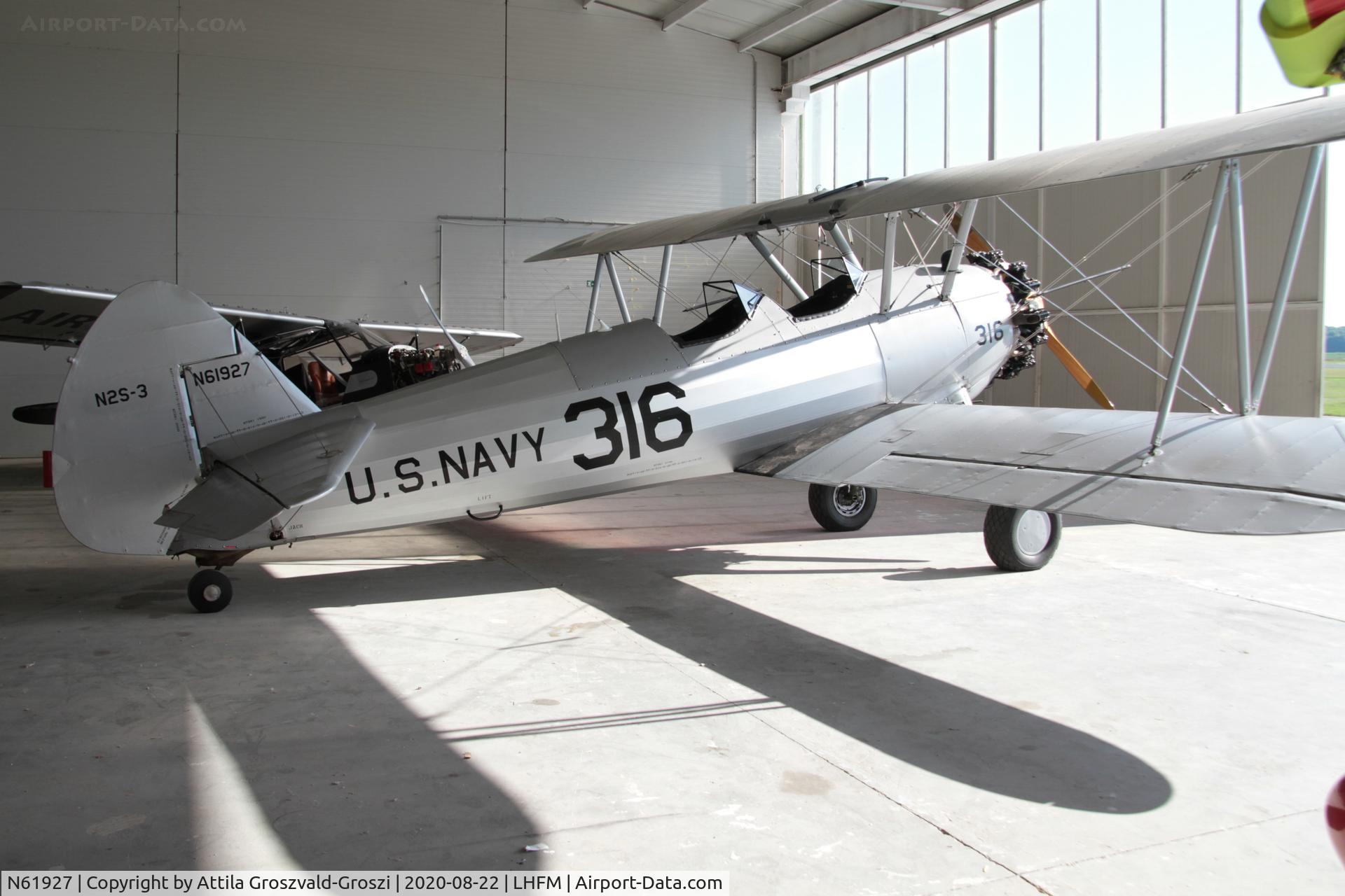 N61927, 1945 Boeing A75 C/N 75-148, LHFM - Fertöszentmiklós, MEIDL Airport, Hungary