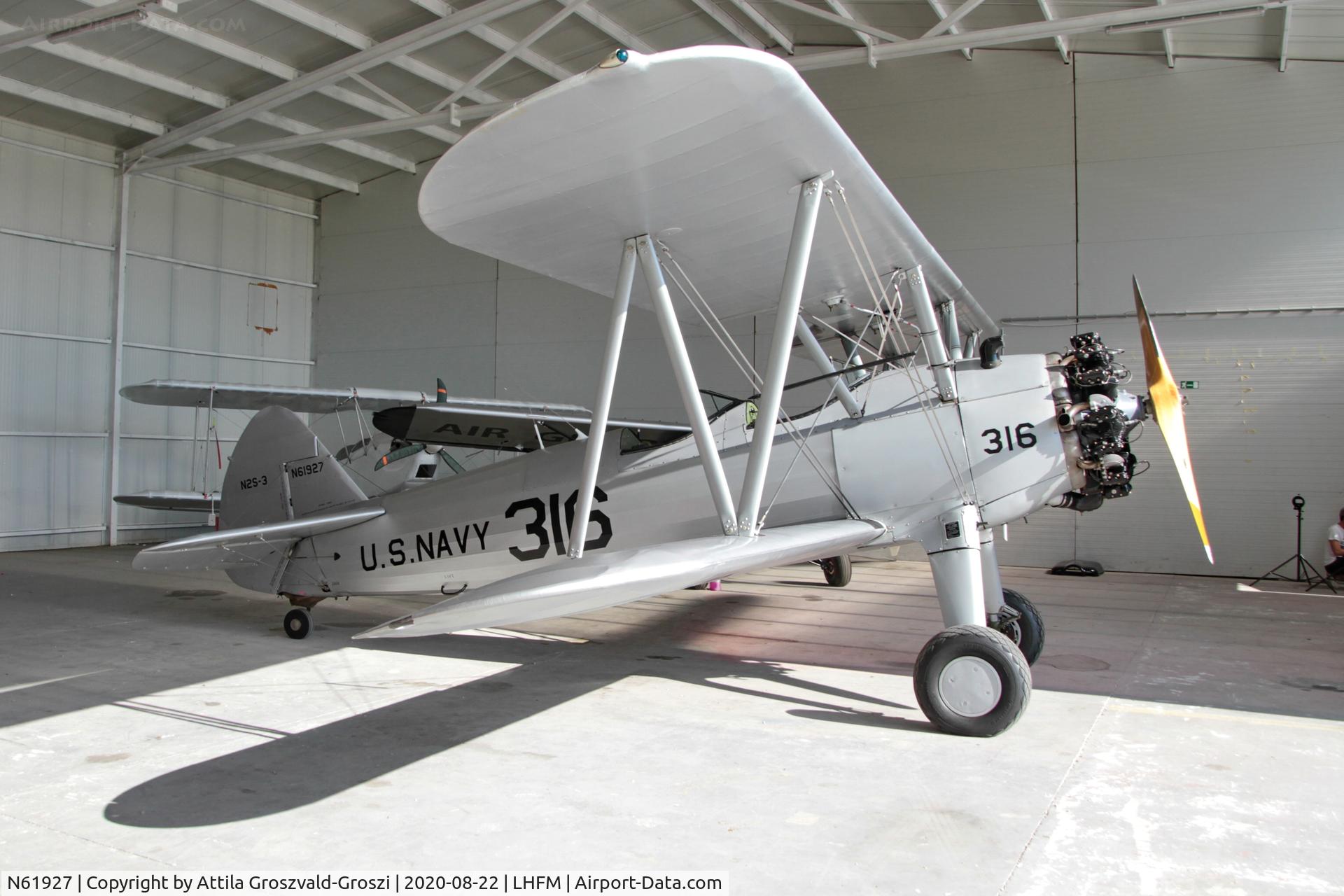 N61927, 1945 Boeing A75 C/N 75-148, LHFM - Fertöszentmiklós, MEIDL Airport, Hungary