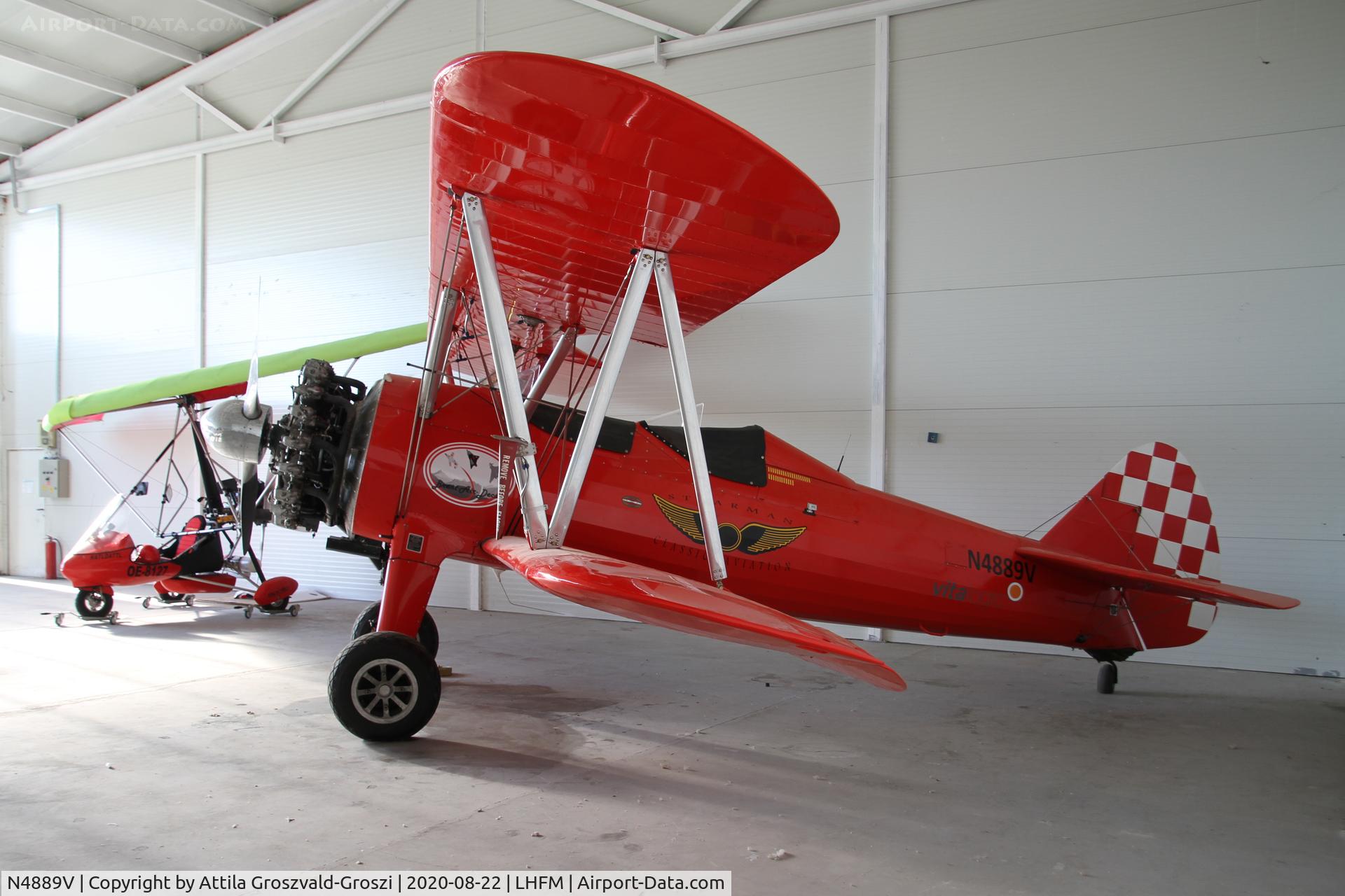 N4889V, Boeing E75 C/N 75-5498, LHFM - Fertöszentmiklós, MEIDL Airport, Hungary