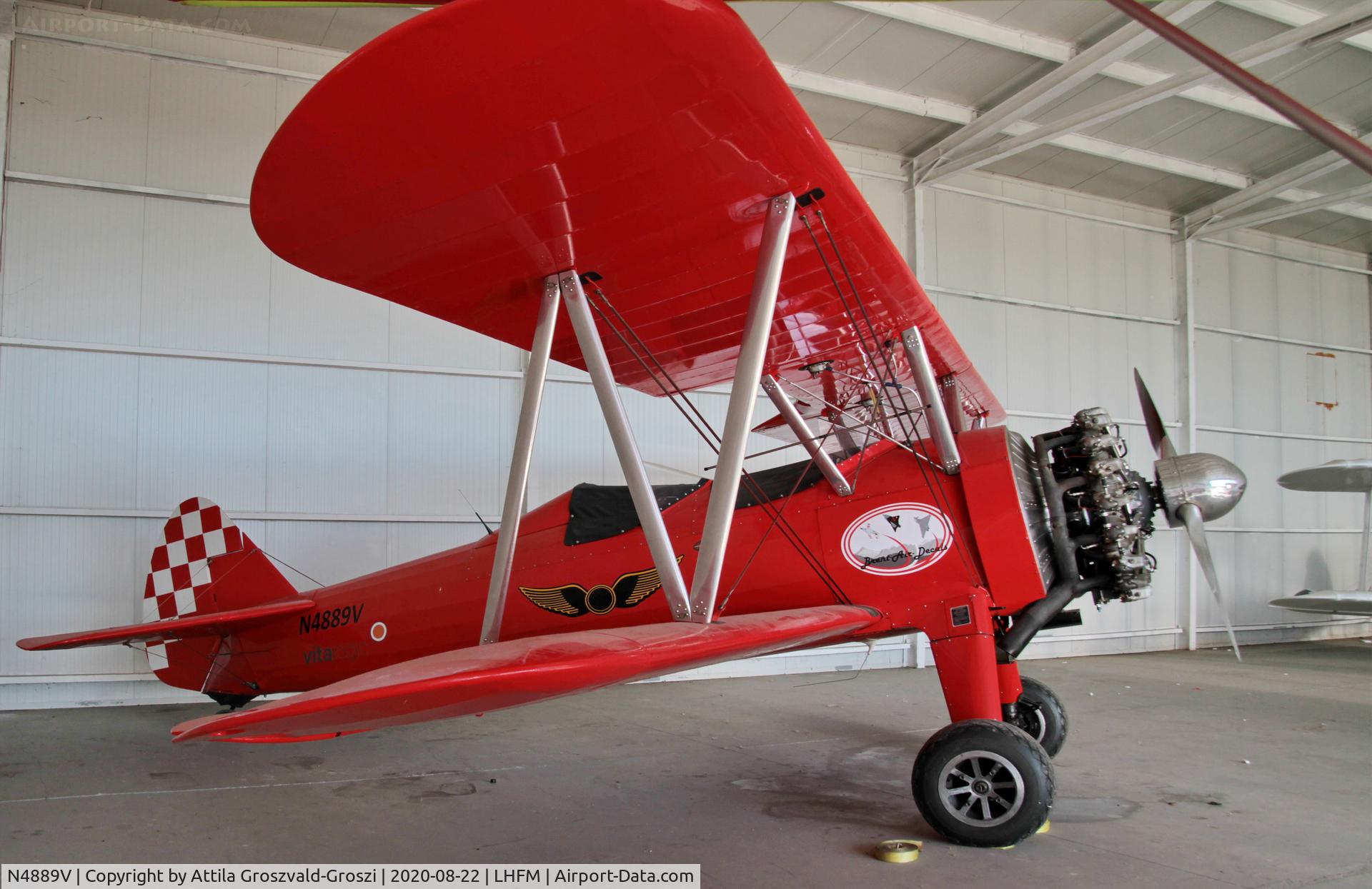 N4889V, Boeing E75 C/N 75-5498, LHFM - Fertöszentmiklós, MEIDL Airport, Hungary