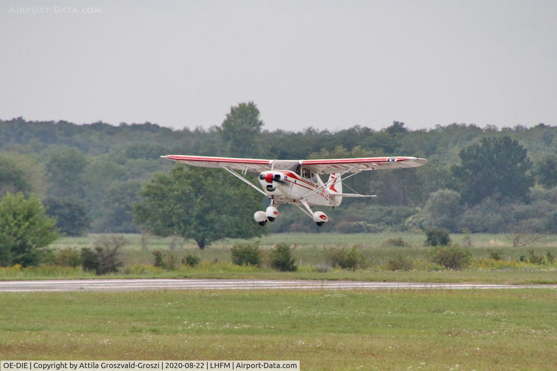 OE-DIE, 1953 Piper PA-22-150 Tri Pacer C/N 22-1067, LHFM - Fertöszentmiklós, MEIDL Airport, Hungary