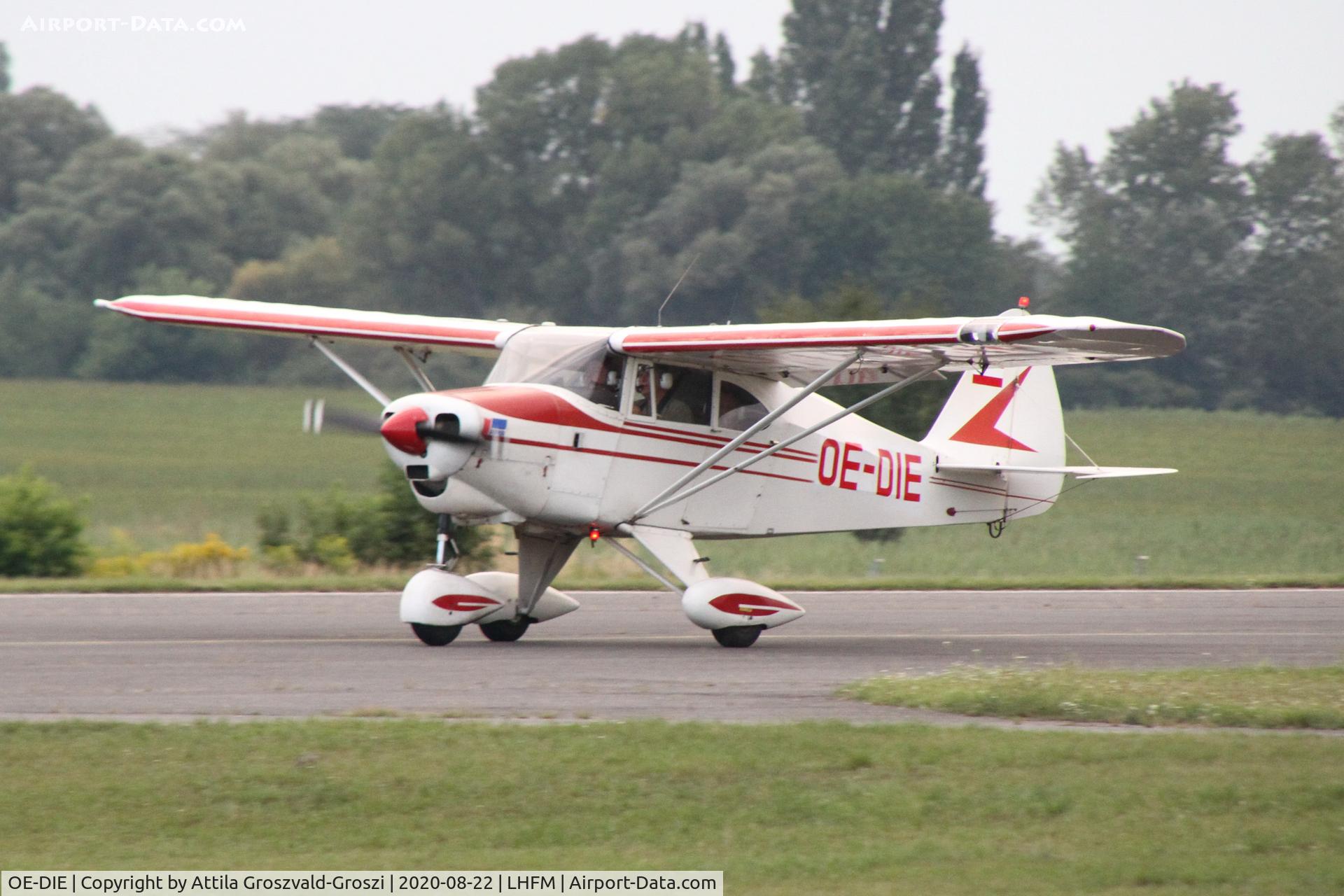 OE-DIE, 1953 Piper PA-22-150 Tri Pacer C/N 22-1067, LHFM - Fertöszentmiklós, MEIDL Airport, Hungary