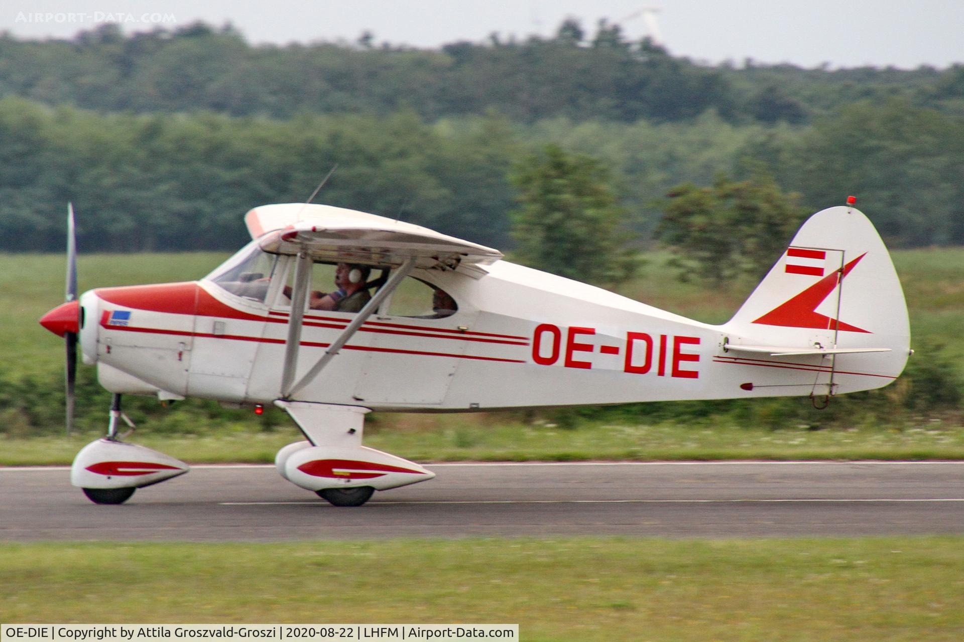 OE-DIE, 1953 Piper PA-22-150 Tri Pacer C/N 22-1067, LHFM - Fertöszentmiklós, MEIDL Airport, Hungary