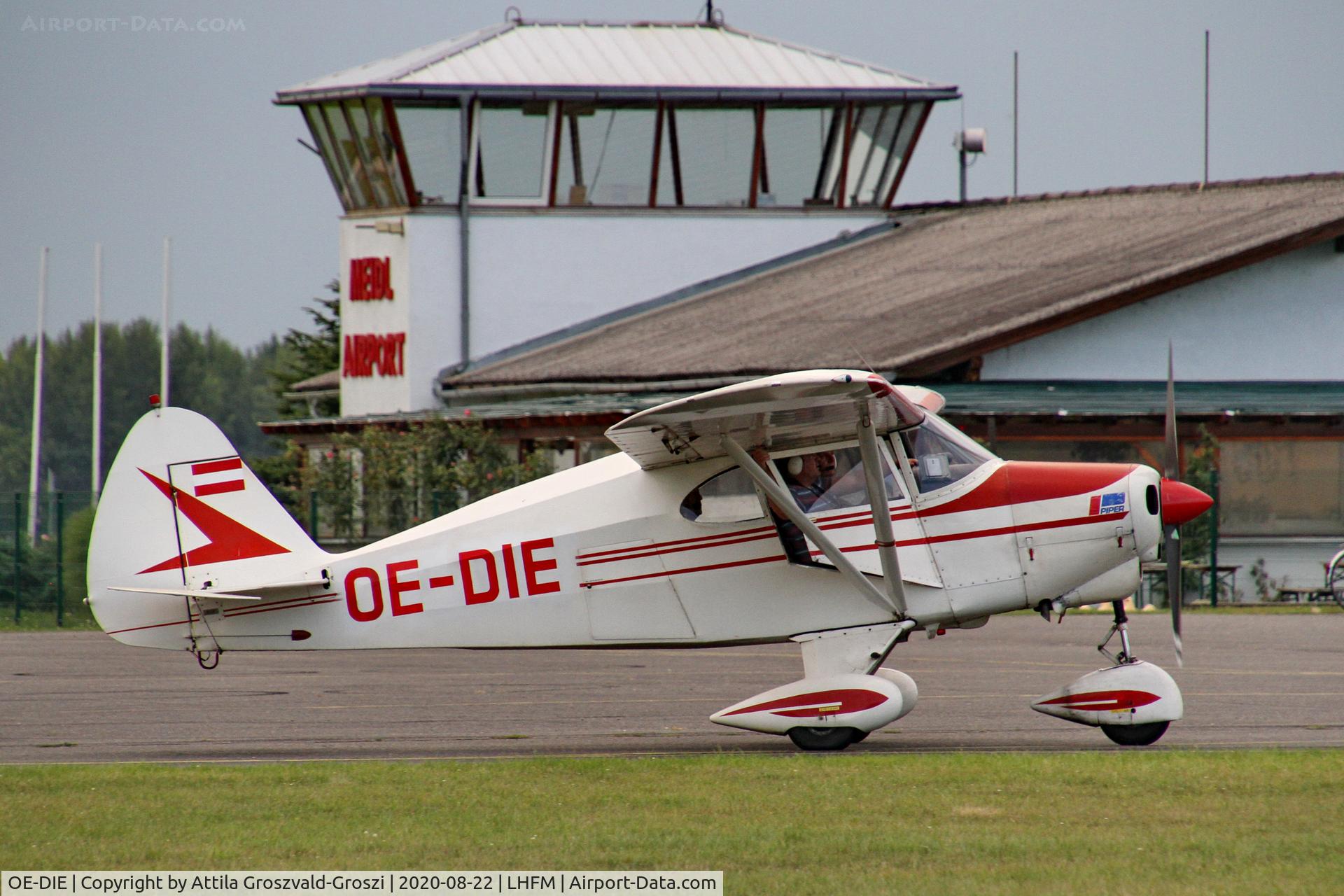 OE-DIE, 1953 Piper PA-22-150 Tri Pacer C/N 22-1067, LHFM - Fertöszentmiklós, MEIDL Airport, Hungary