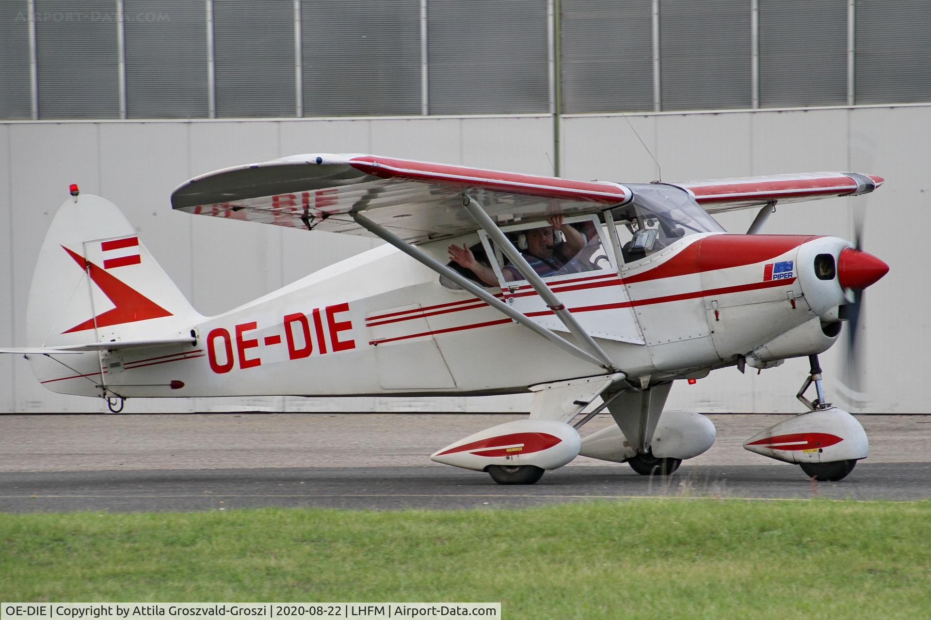 OE-DIE, 1953 Piper PA-22-150 Tri Pacer C/N 22-1067, LHFM - Fertöszentmiklós, MEIDL Airport, Hungary