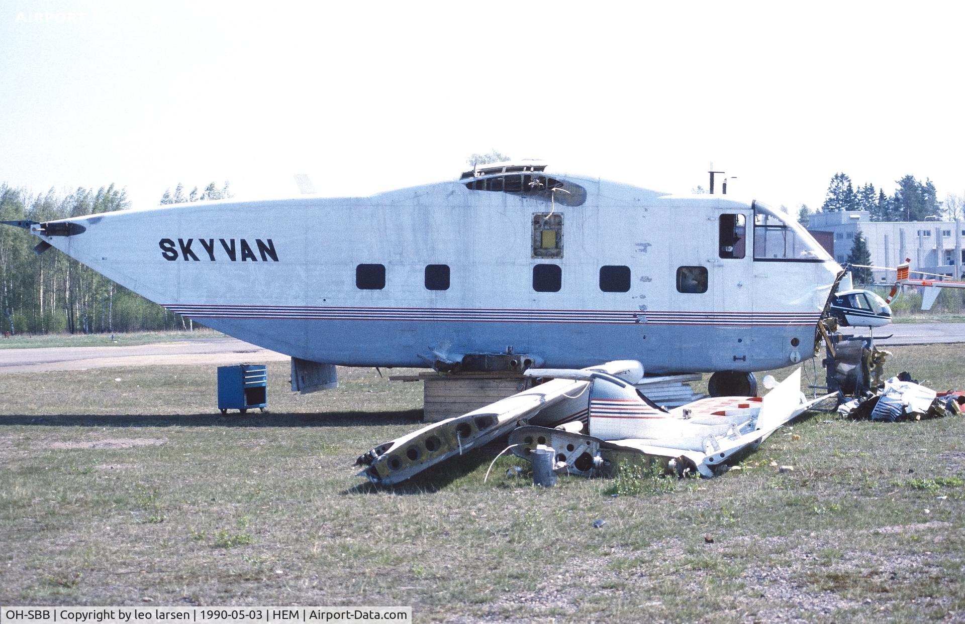 OH-SBB, 1967 Short SC-7 Skyvan 3 C/N SH.1838, Malmi 3.5.1990