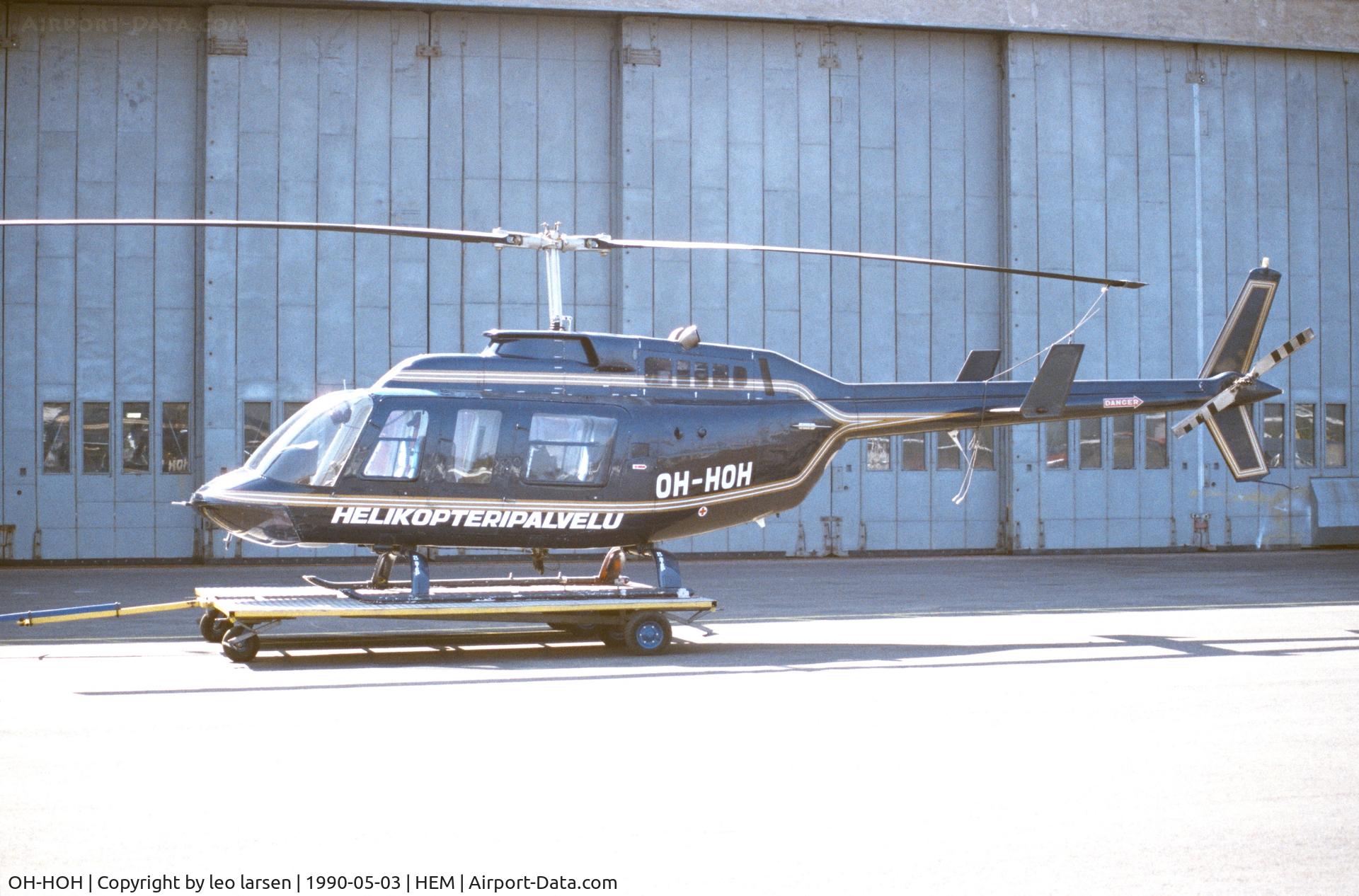 OH-HOH, 1977 Bell 206L LongRanger LongRanger C/N 45030, Malmi 3.5.1990