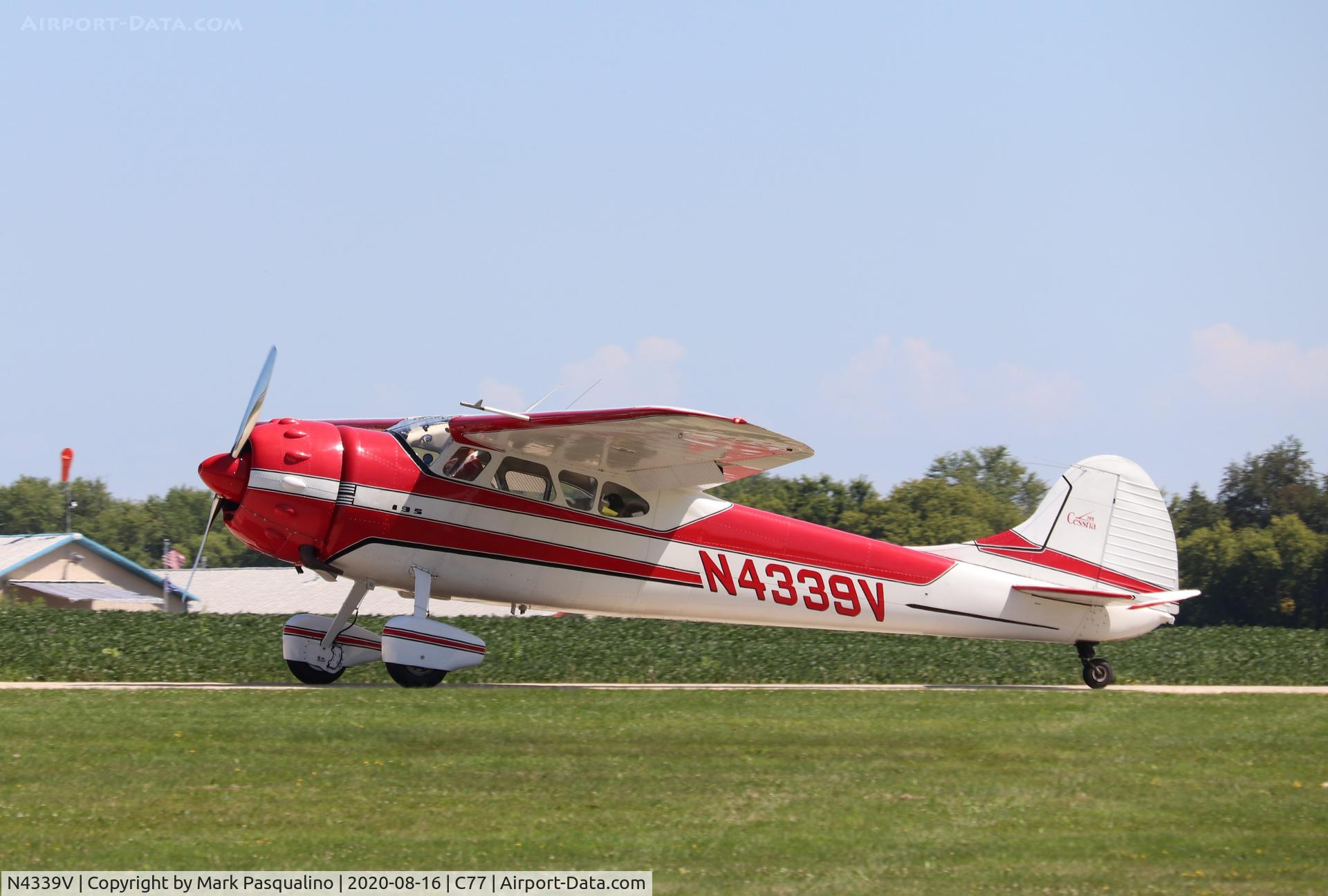 N4339V, 1948 Cessna 190 C/N 7245, Cessna 190
