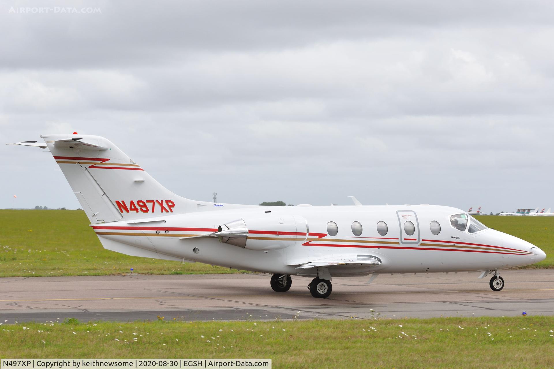 N497XP, 2006 Raytheon 400A BeechJet C/N RK-497, Leaving Norwich for Palermo, Sicily.