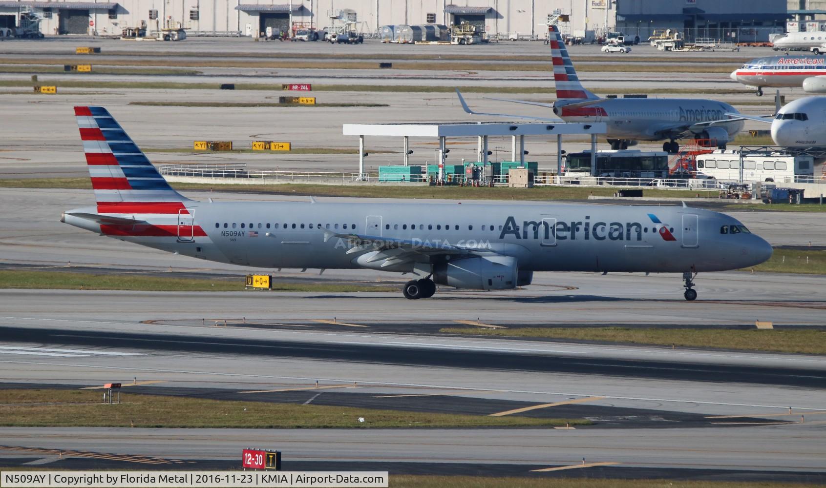 N509AY, 2009 Airbus A321-231 C/N 3796, MIA 2016