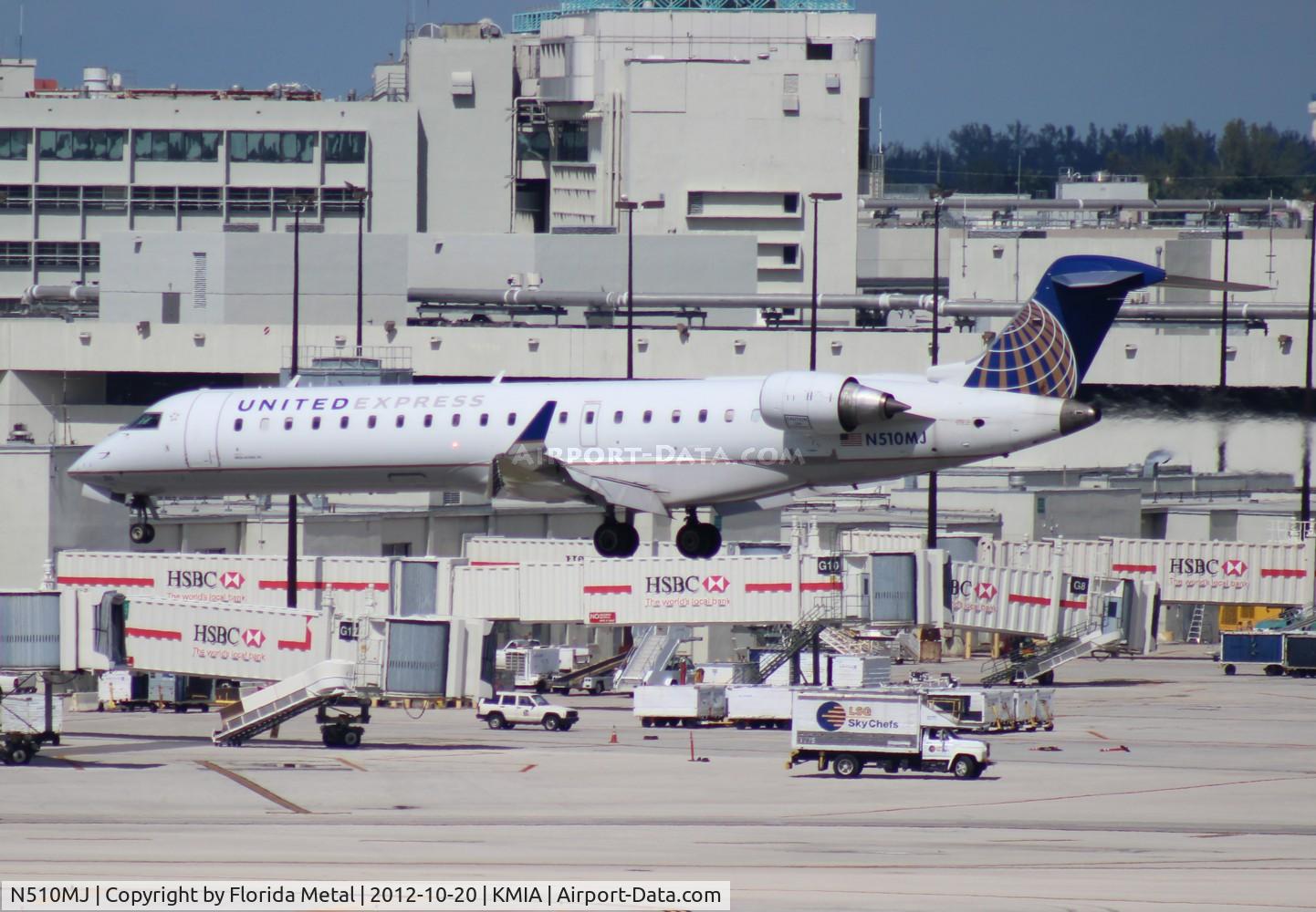 N510MJ, 2003 Bombardier CRJ-700 (CL-600-2C10) Regional Jet C/N 10101, MIA 2012