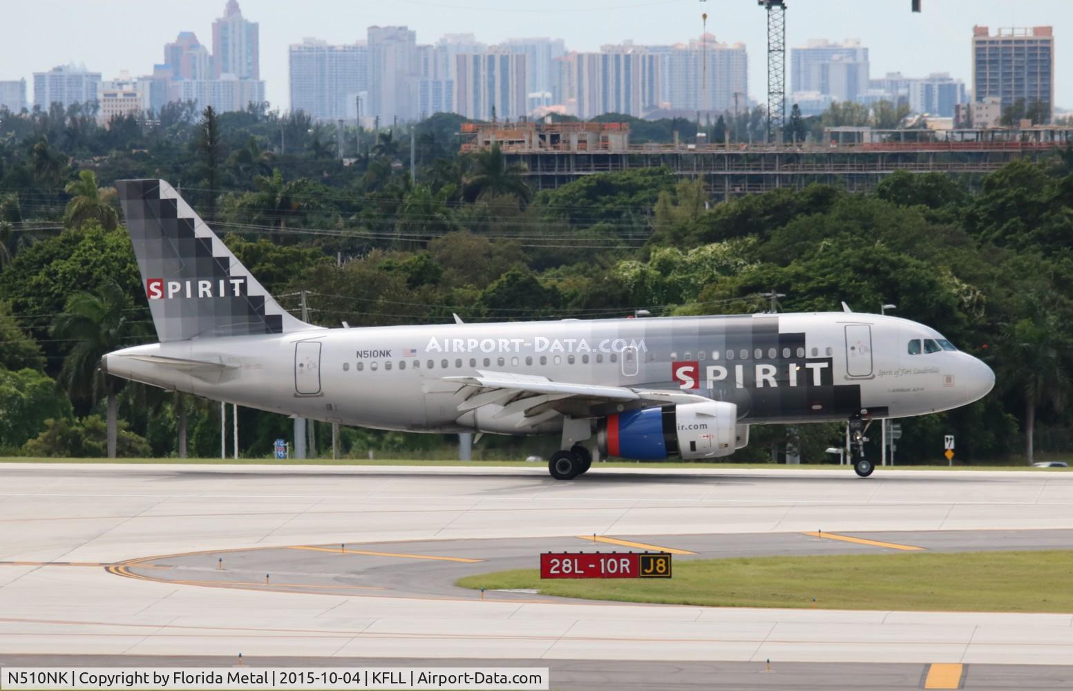 N510NK, 2005 Airbus A319-132 C/N 2622, FLL 2015