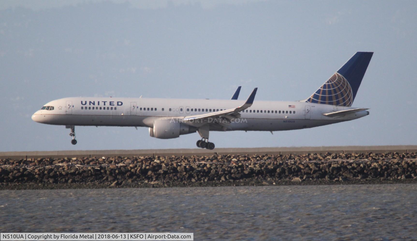 N510UA, 1990 Boeing 757-222 C/N 24780, SFO 2018