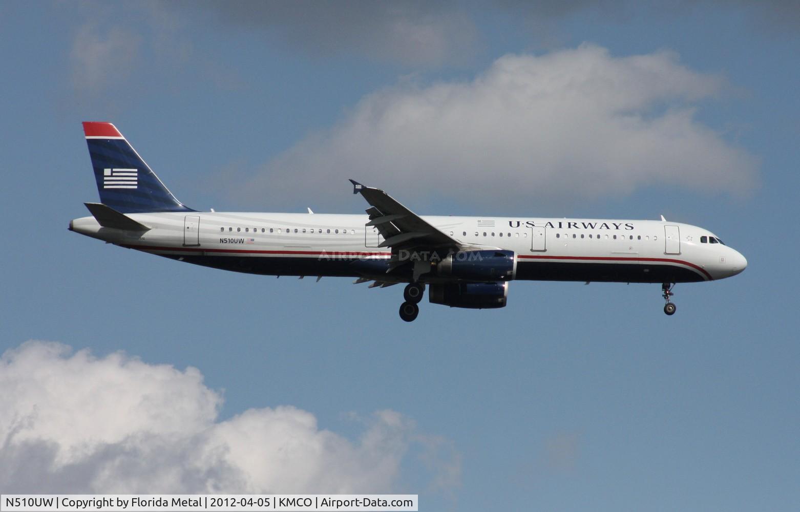 N510UW, 2009 Airbus A321-231 C/N 3858, MCO 2012
