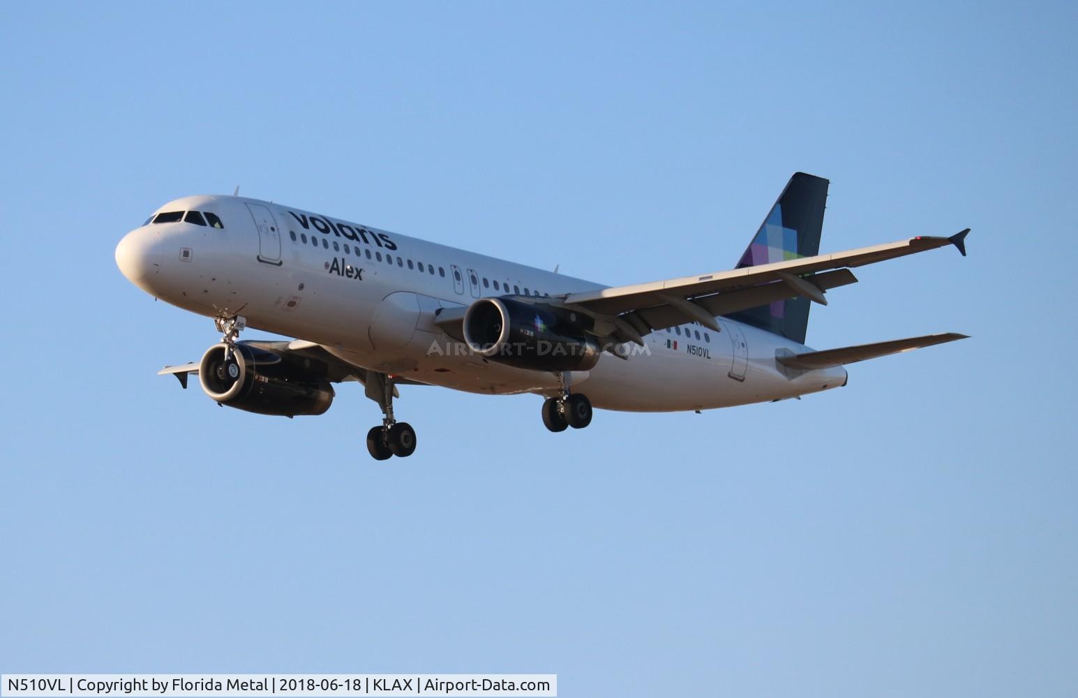 N510VL, 2012 Airbus A320-233 C/N 5207, LAX 2018