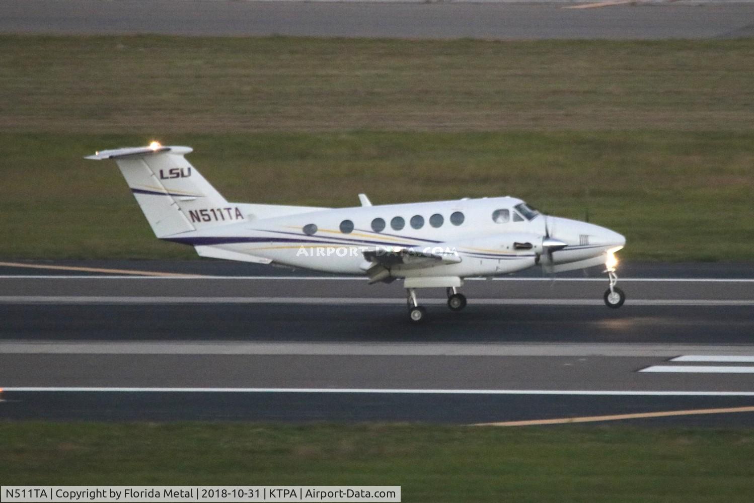 N511TA, 1999 Raytheon Aircraft Company B200 C/N BB-1660, TPA 2018