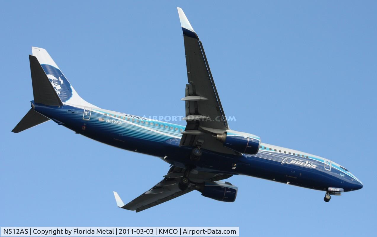 N512AS, 2008 Boeing 737-890 C/N 39043, MCO 2011