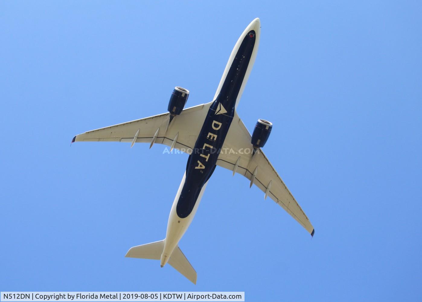 N512DN, 2019 Airbus A350-941 C/N 267, DTW 2019