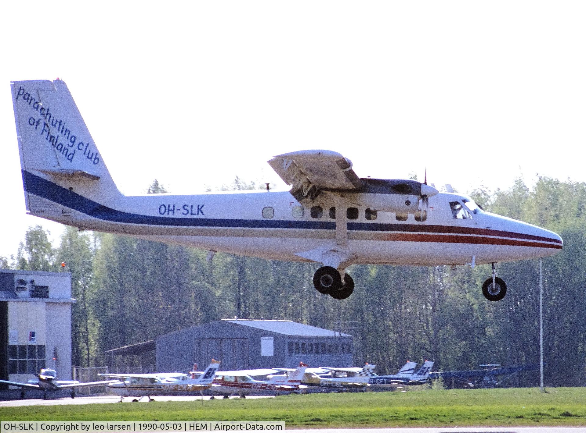 OH-SLK, 1969 De Havilland Canada DHC-6 Twin Otter 300 C/N 260, Malmi 3.5.1990