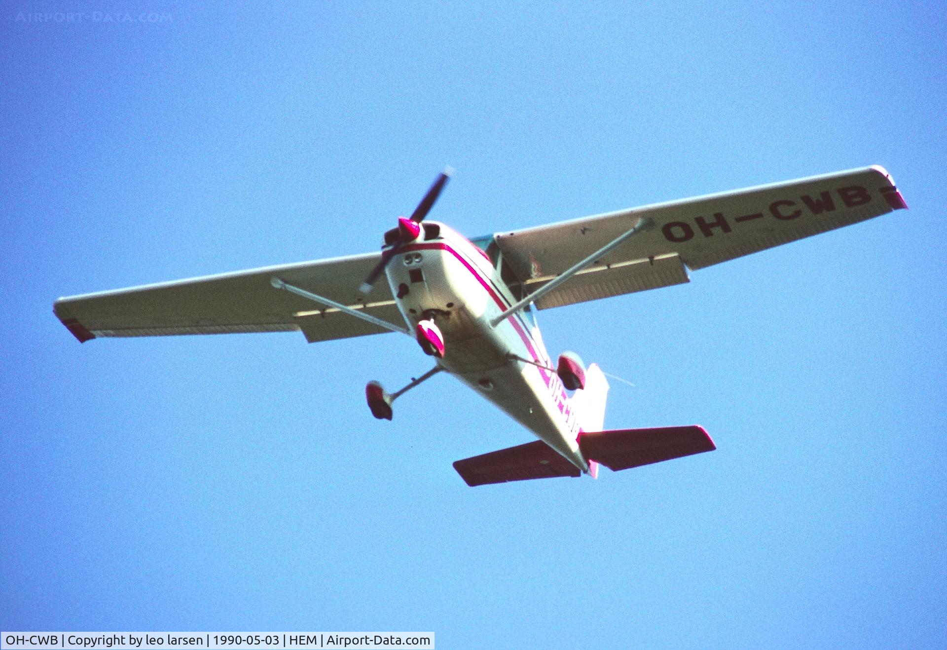OH-CWB, 1974 Cessna 172M Skyhawk II C/N 17262571, Malmi 3.5.1990