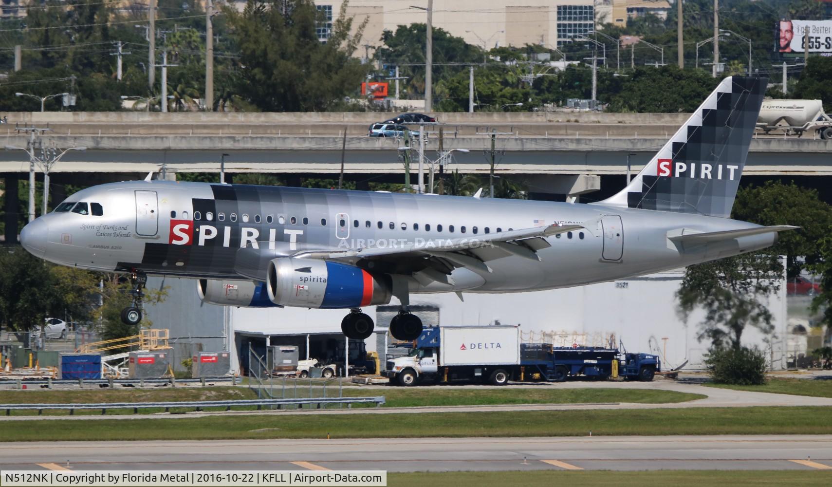 N512NK, 2006 Airbus A319-132 C/N 2673, FLL 2016