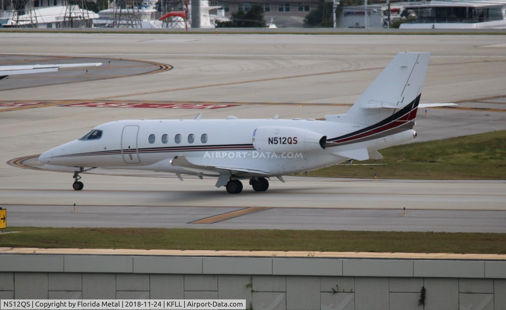 N512QS, 2016 Cessna 680A Citation Latitude C/N 680A-0045, FLL 2018