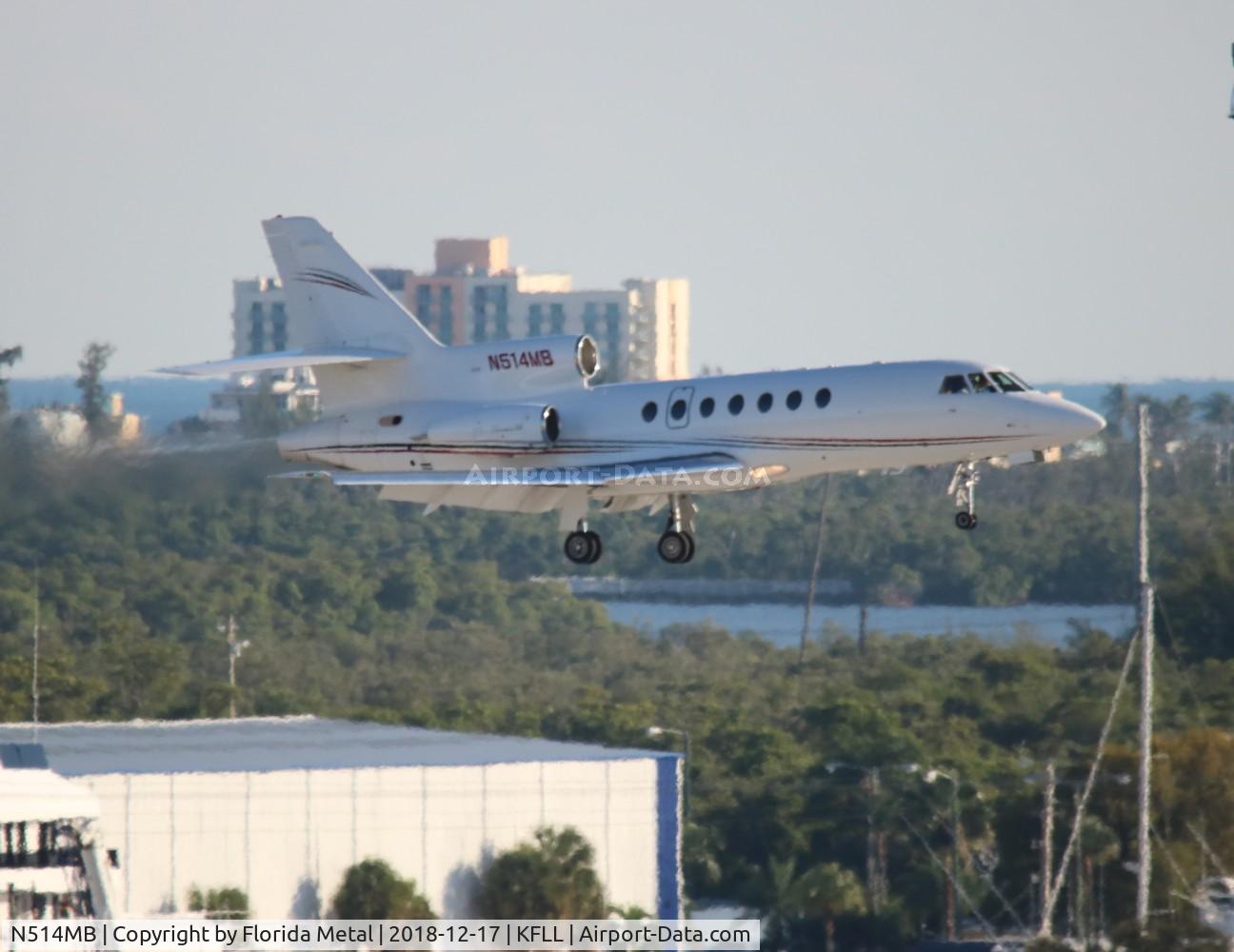 N514MB, 1986 Dassault Falcon 50 C/N 168, FLL 2018