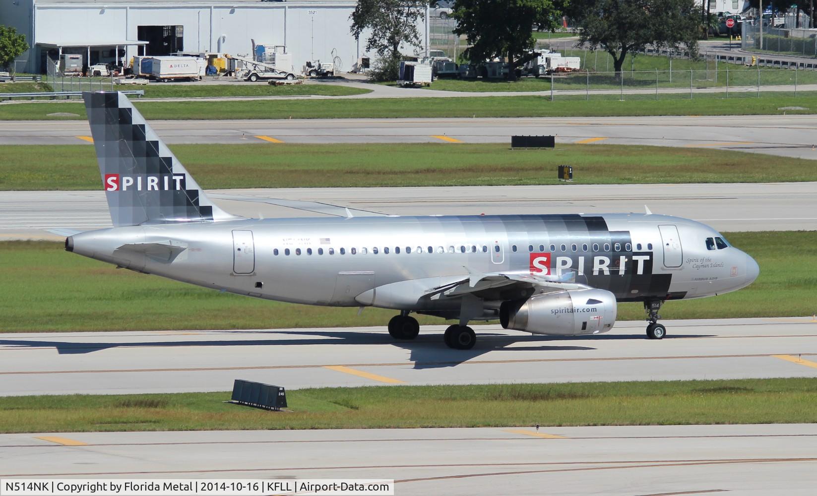 N514NK, 2006 Airbus A319-132 C/N 2679, FLL 2014