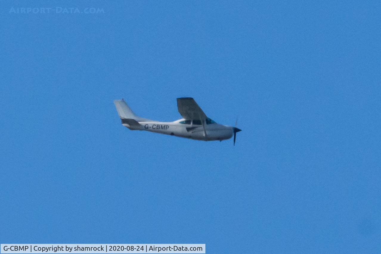 G-CBMP, 1980 Cessna R182 Skylane RG C/N R182-01325, Over Titchwell, Norfolk, England.